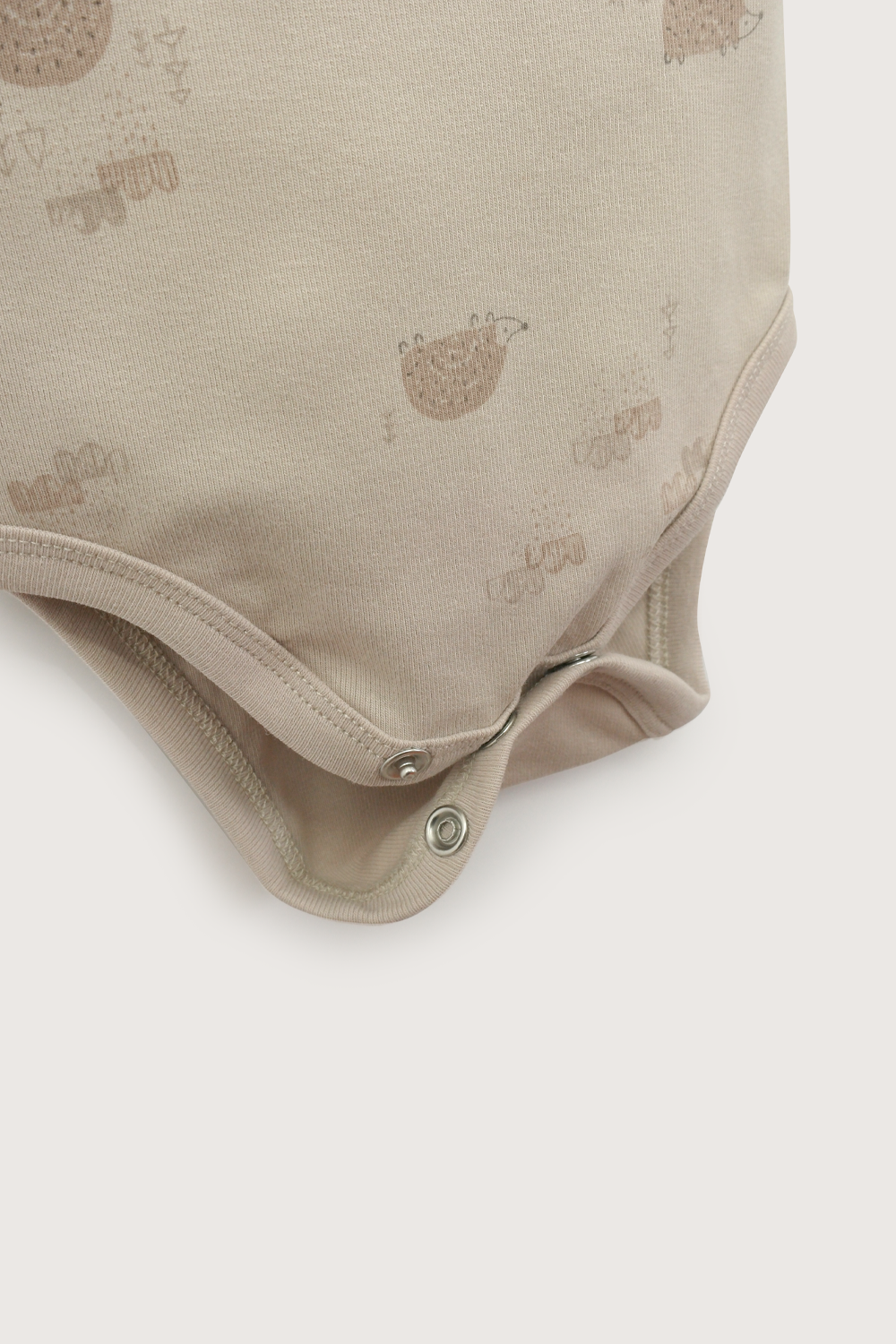 Conjunto 3 piezas bodies y pantalón beige de bebé unisex-5