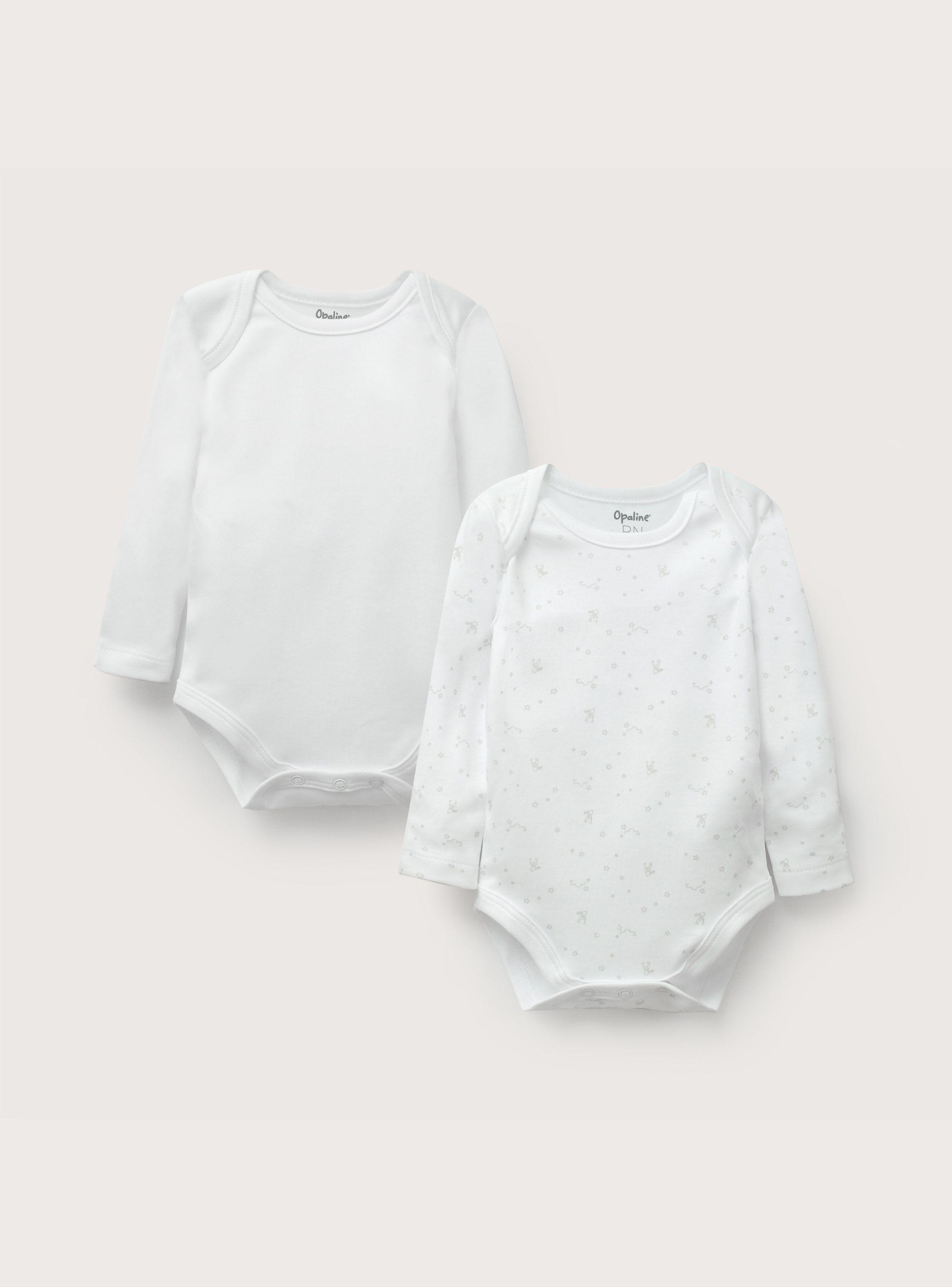 Pack 2 Body Beige  Algodón  Bebé Unisex-0