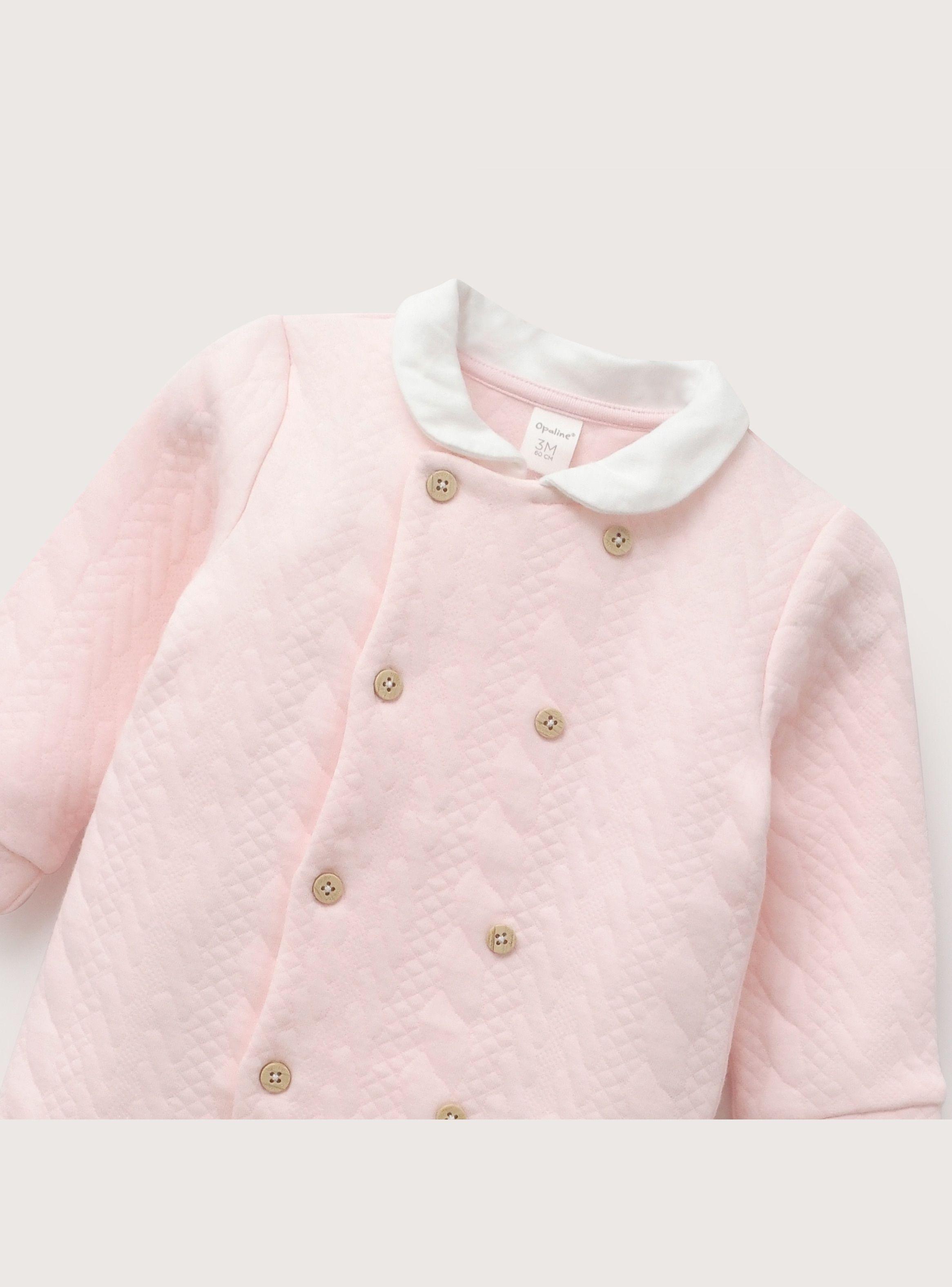 Osito Quilted Rosa Viejo Bebe Niña-3