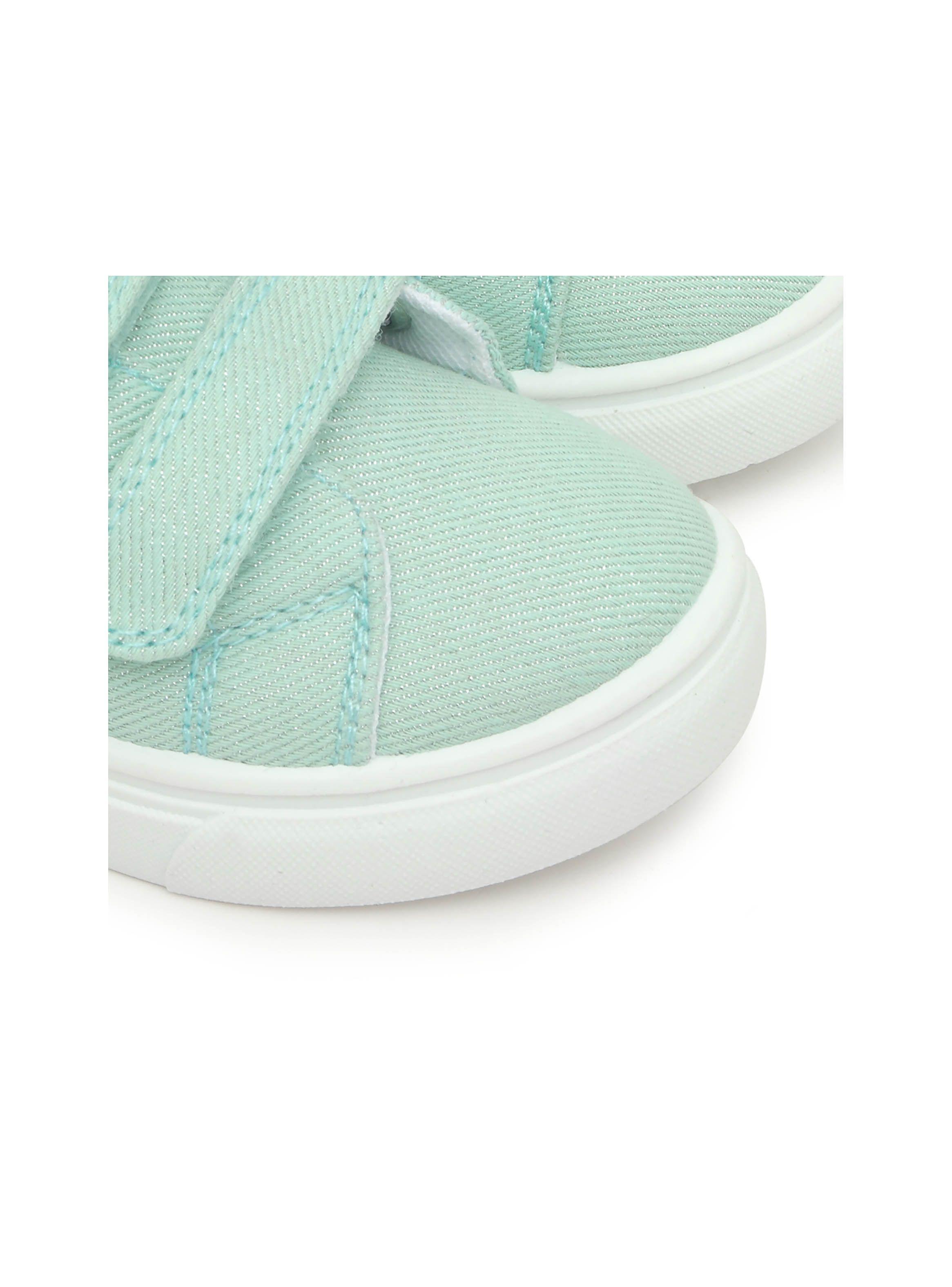 Zapatilla de niña urb lona doble velcro Celeste (20-29)-5