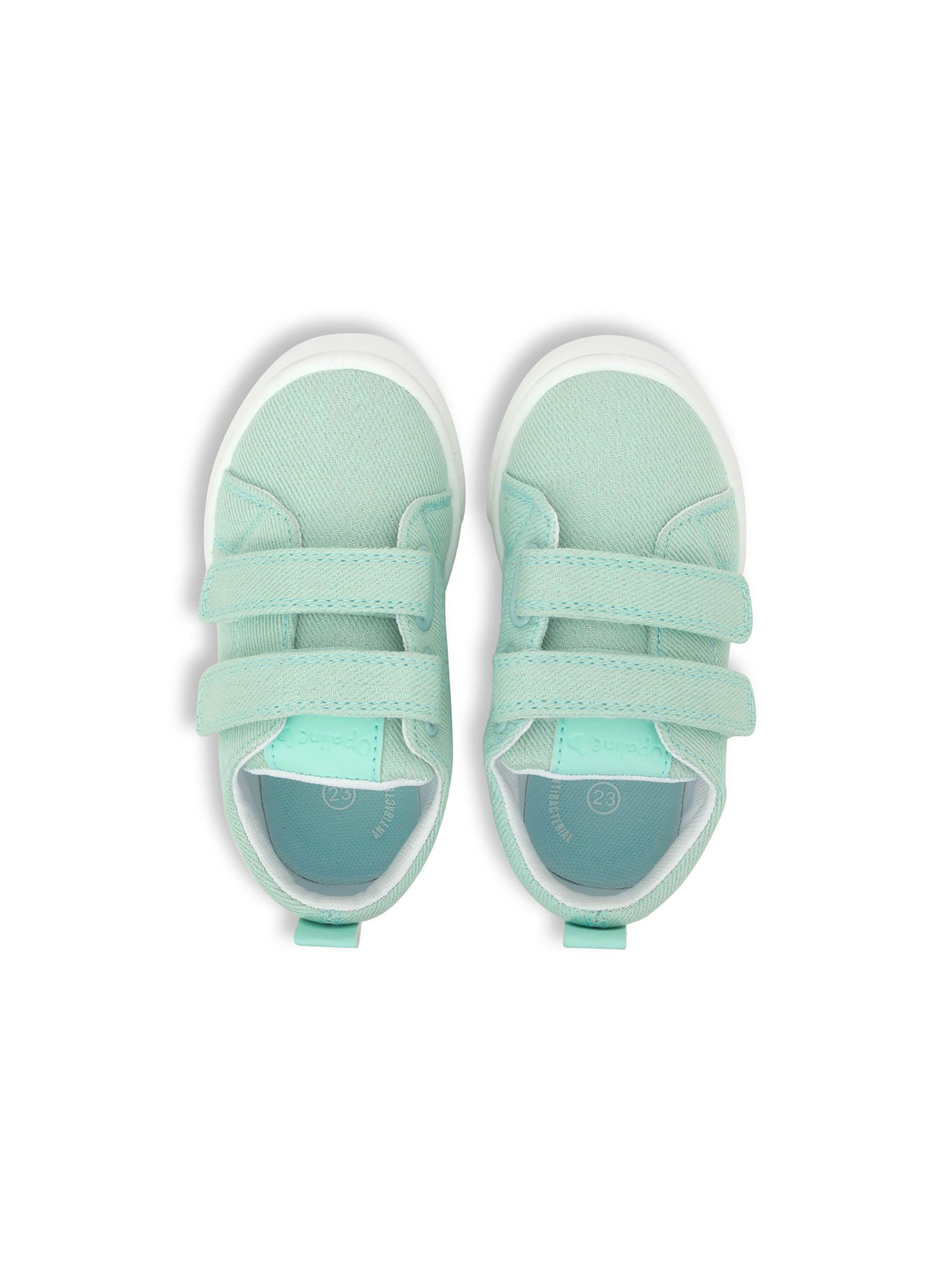 Zapatilla de niña urb lona doble velcro Celeste (20-29)-3
