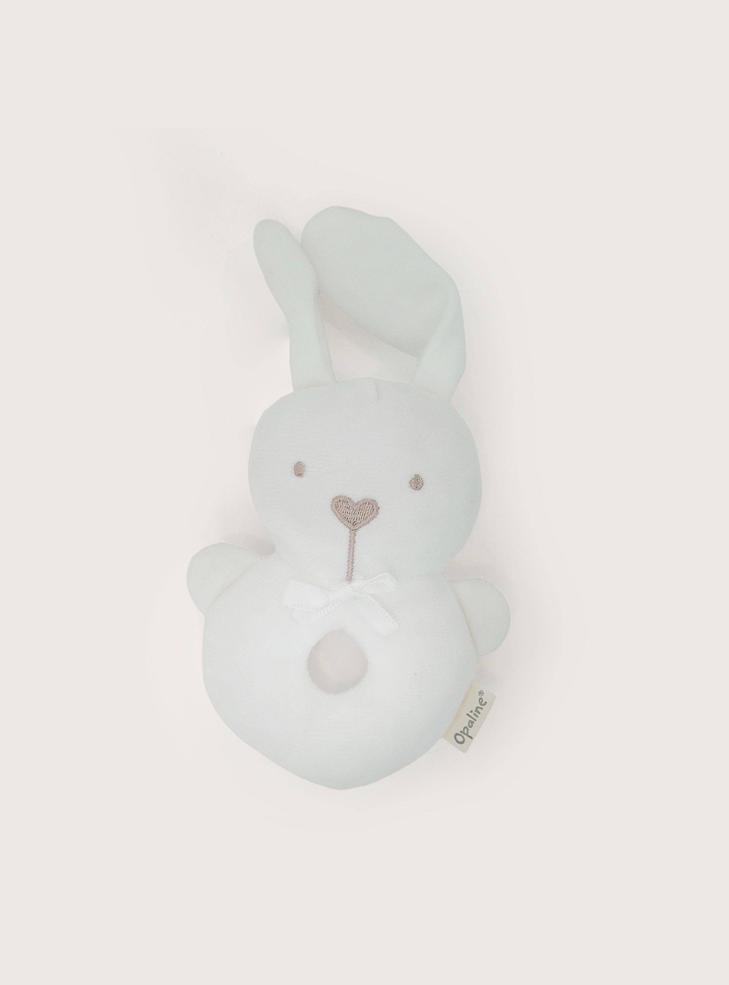 Juguete De Conejo Sonajero Blanco Bebé Niña-1