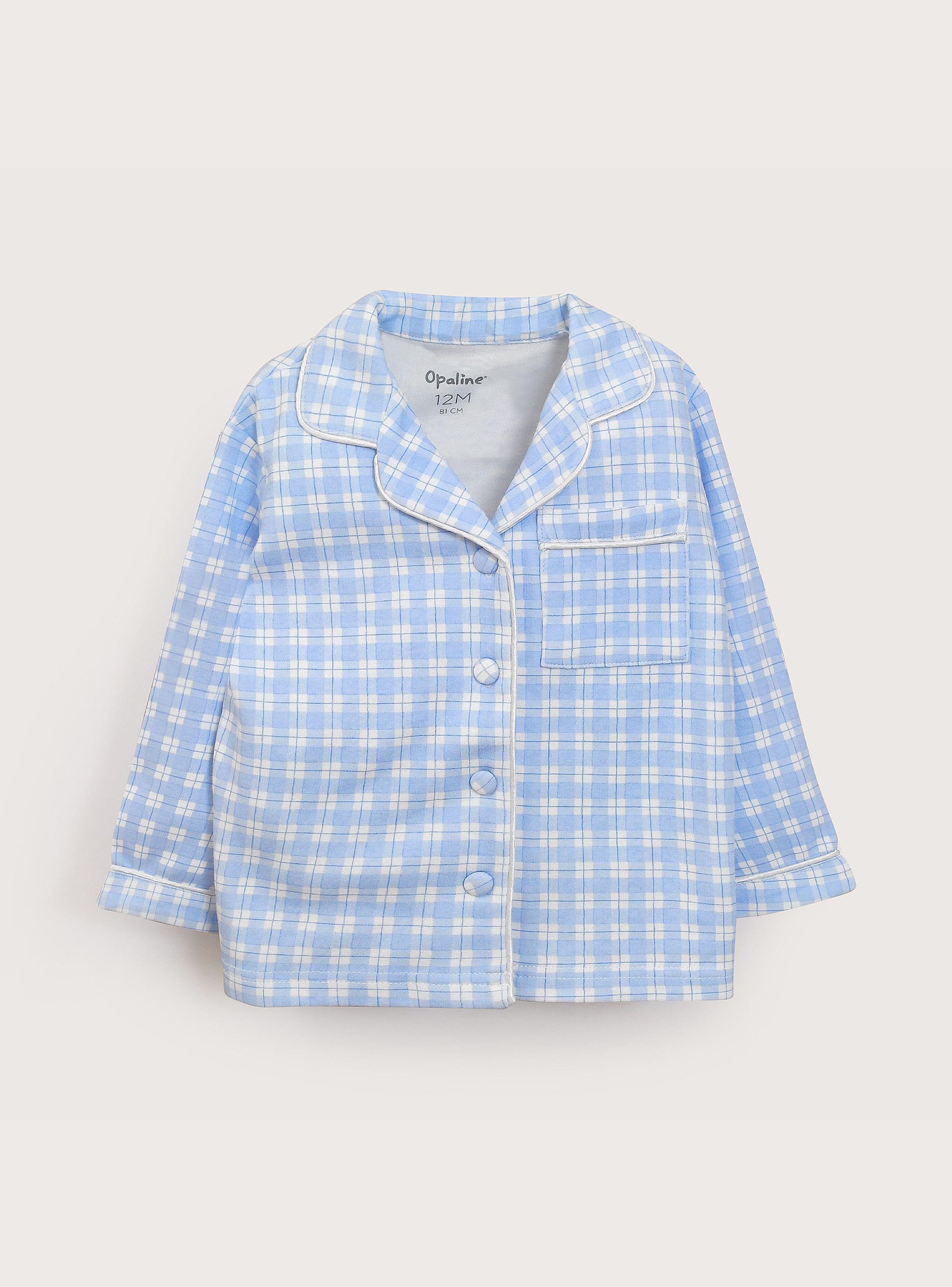 Pijama Conjunto Celeste De Niño-2