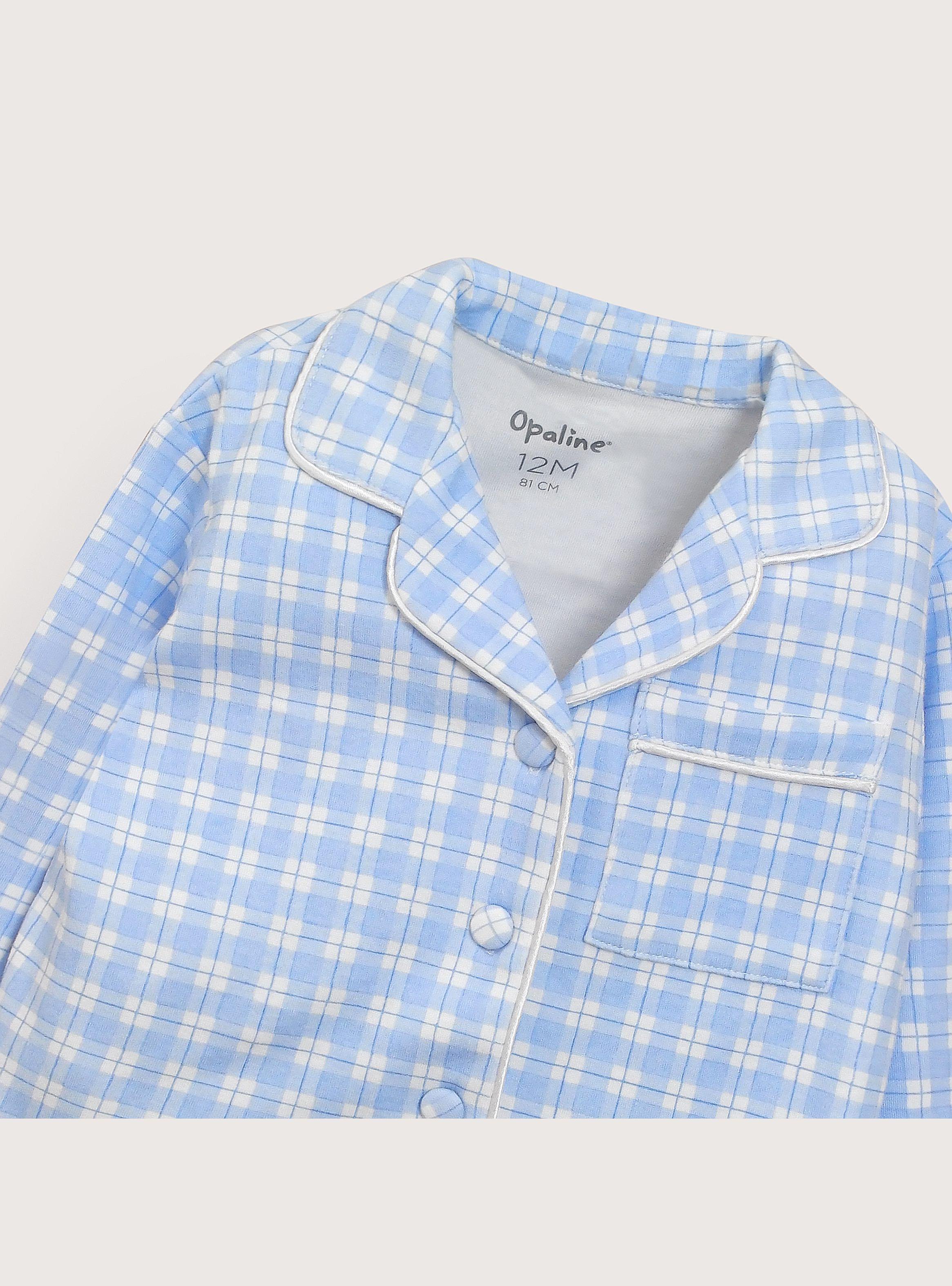 Pijama Conjunto Celeste De Niño-4