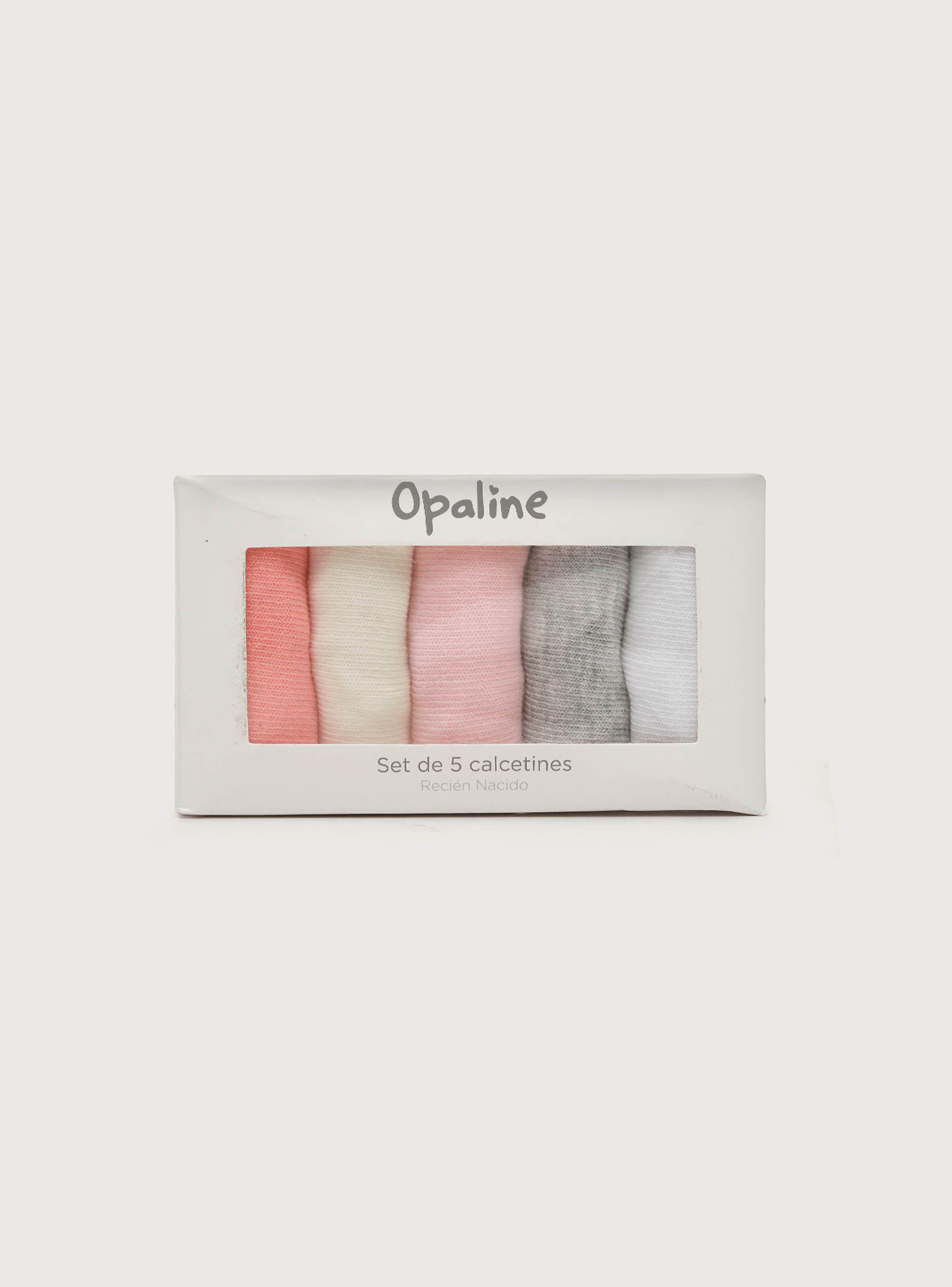 Calcetines Niña Pack 5 Rosado (0M A 9M) Opaline-2