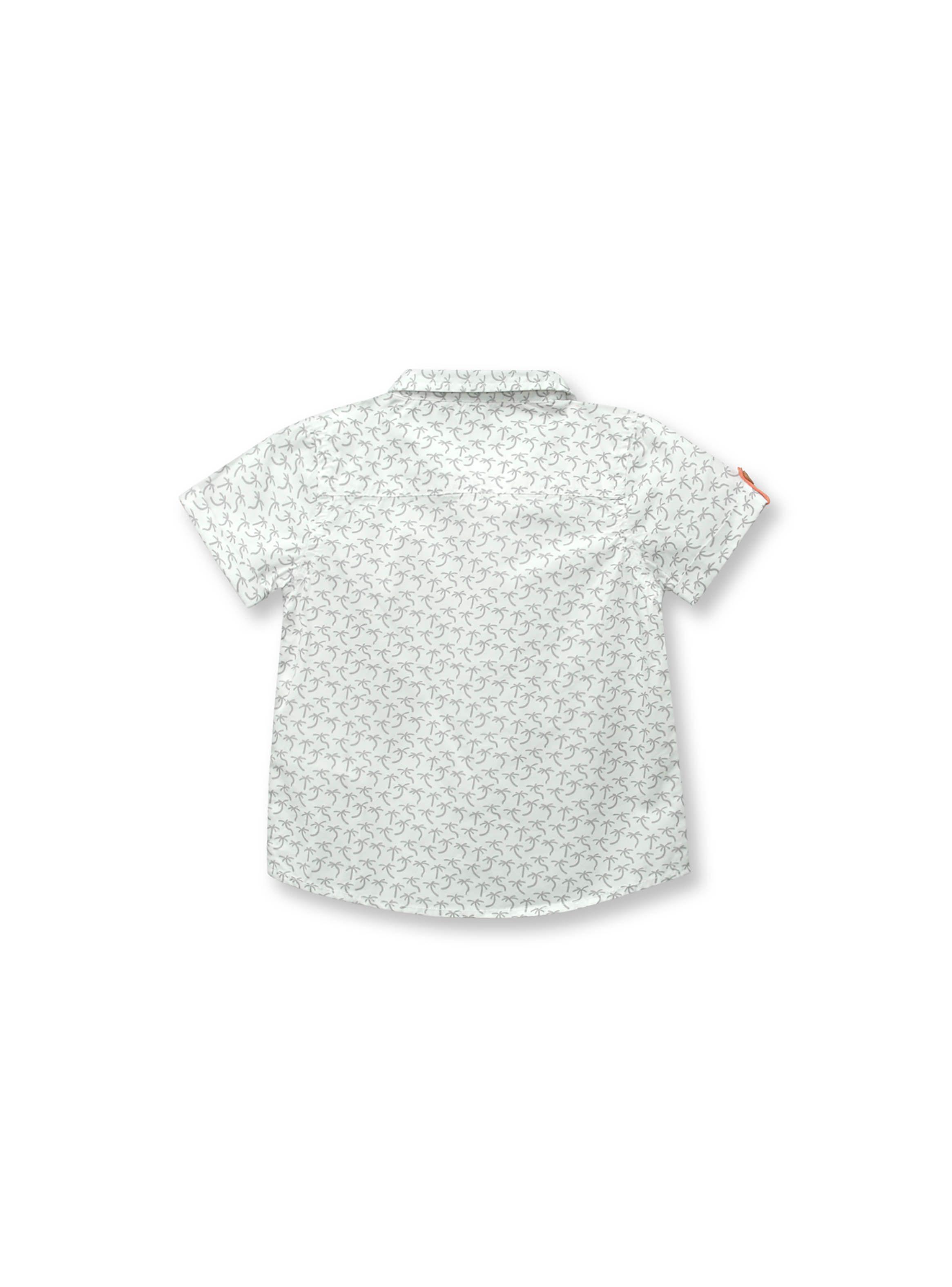 Camisa De Niño Manga Corta Blanco (6M A 4A) Opaline-1