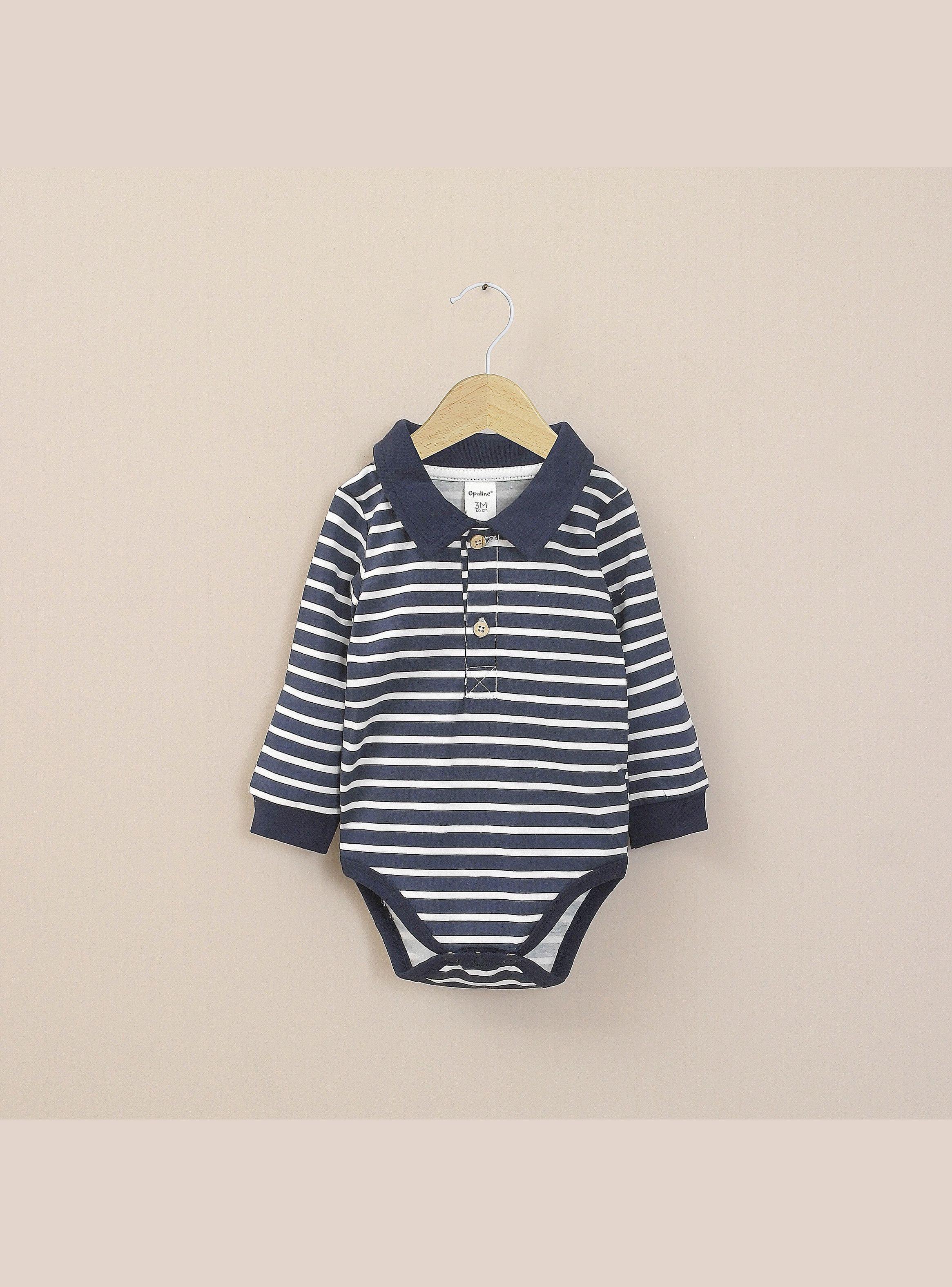 Body Bebe Niño Azul Marino-0