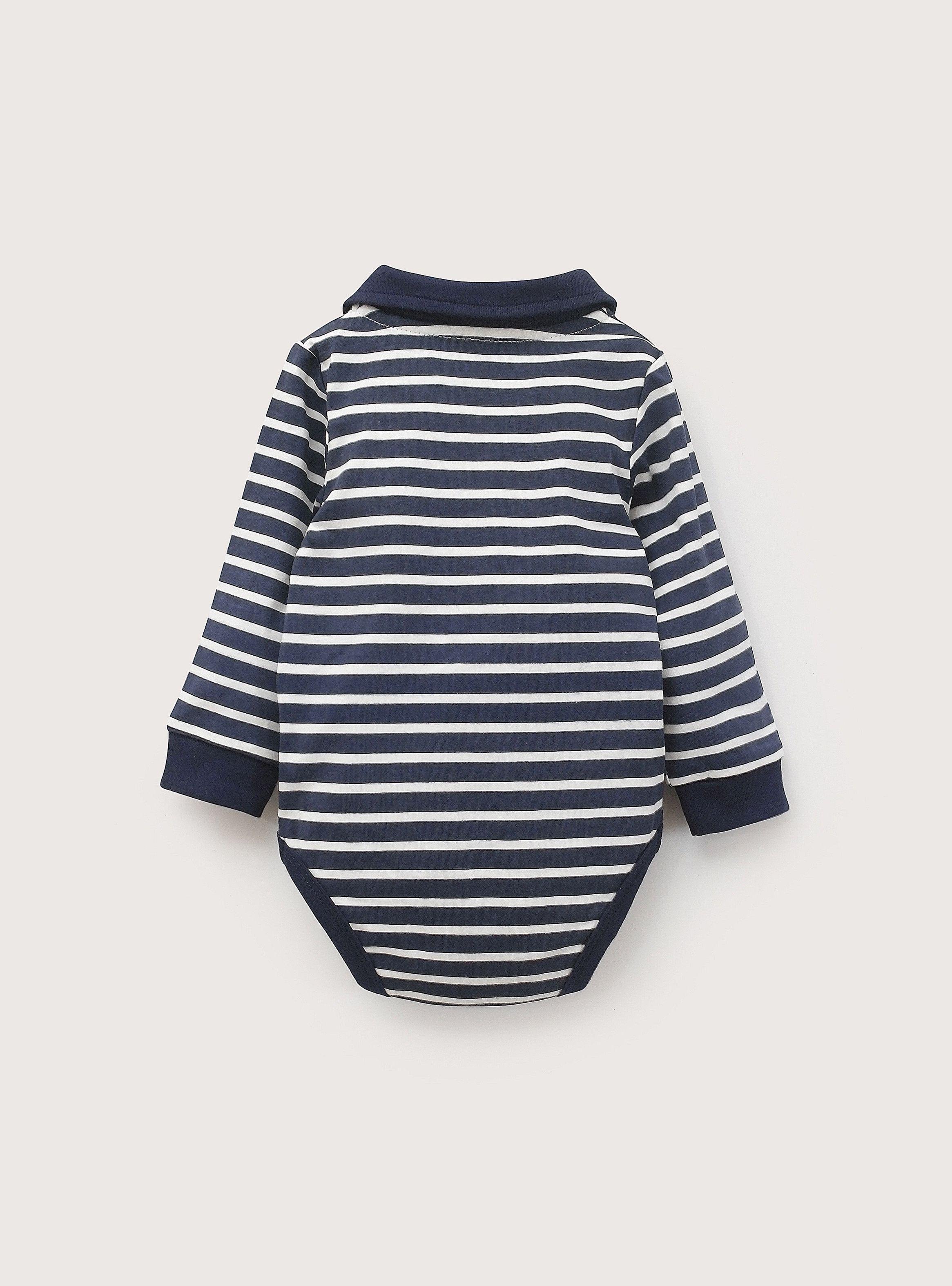 Body Bebe Niño Azul Marino-2