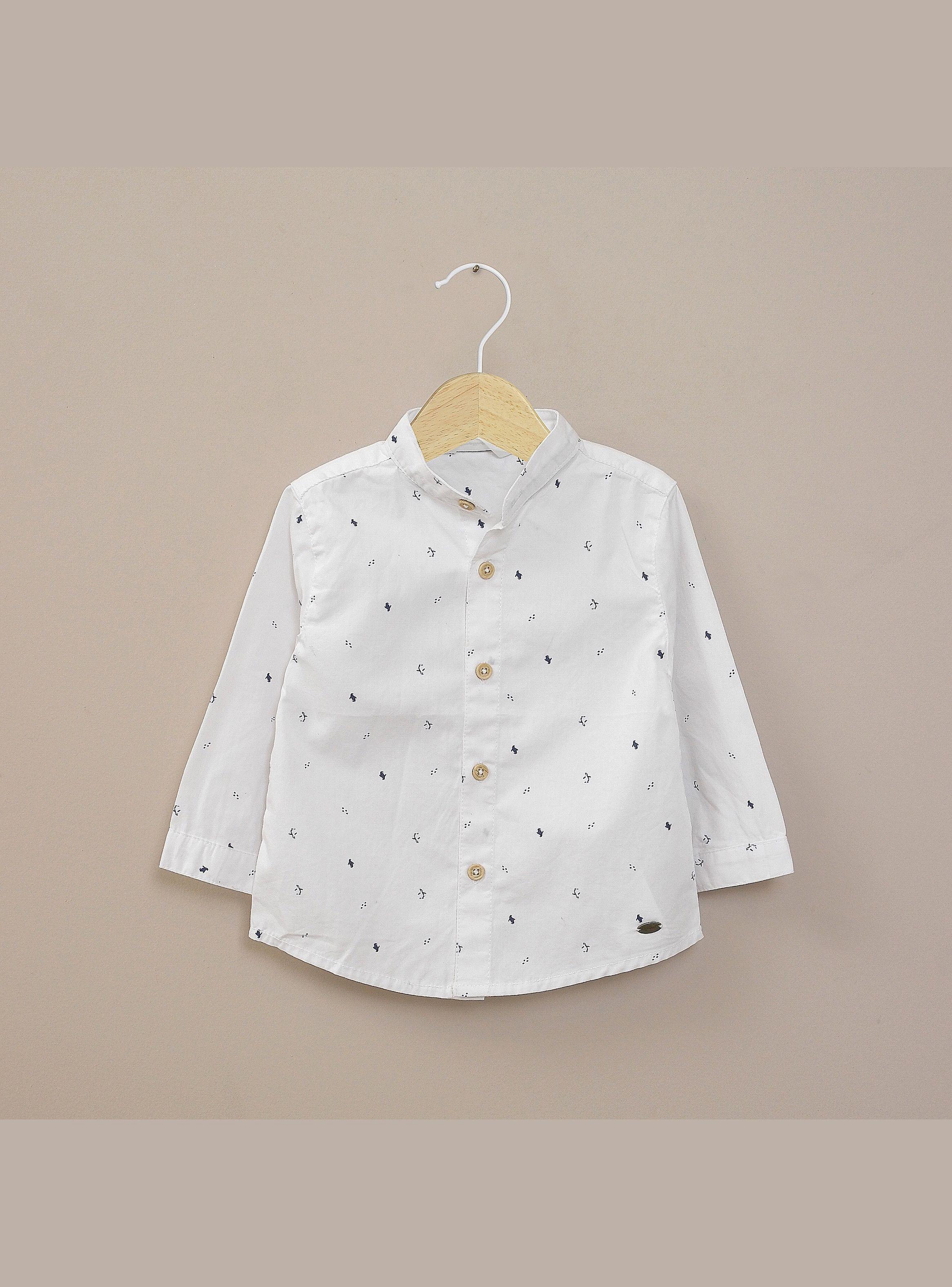 Camisa Infant Niño Estampada Blanca-0