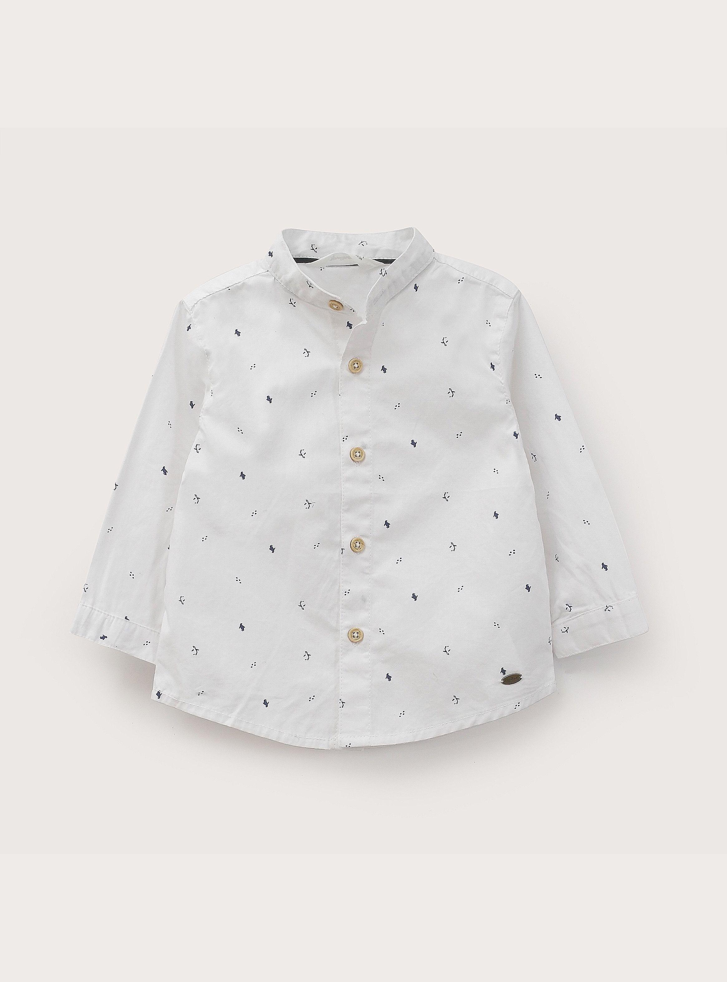 Camisa Infant Niño Estampada Blanca-1