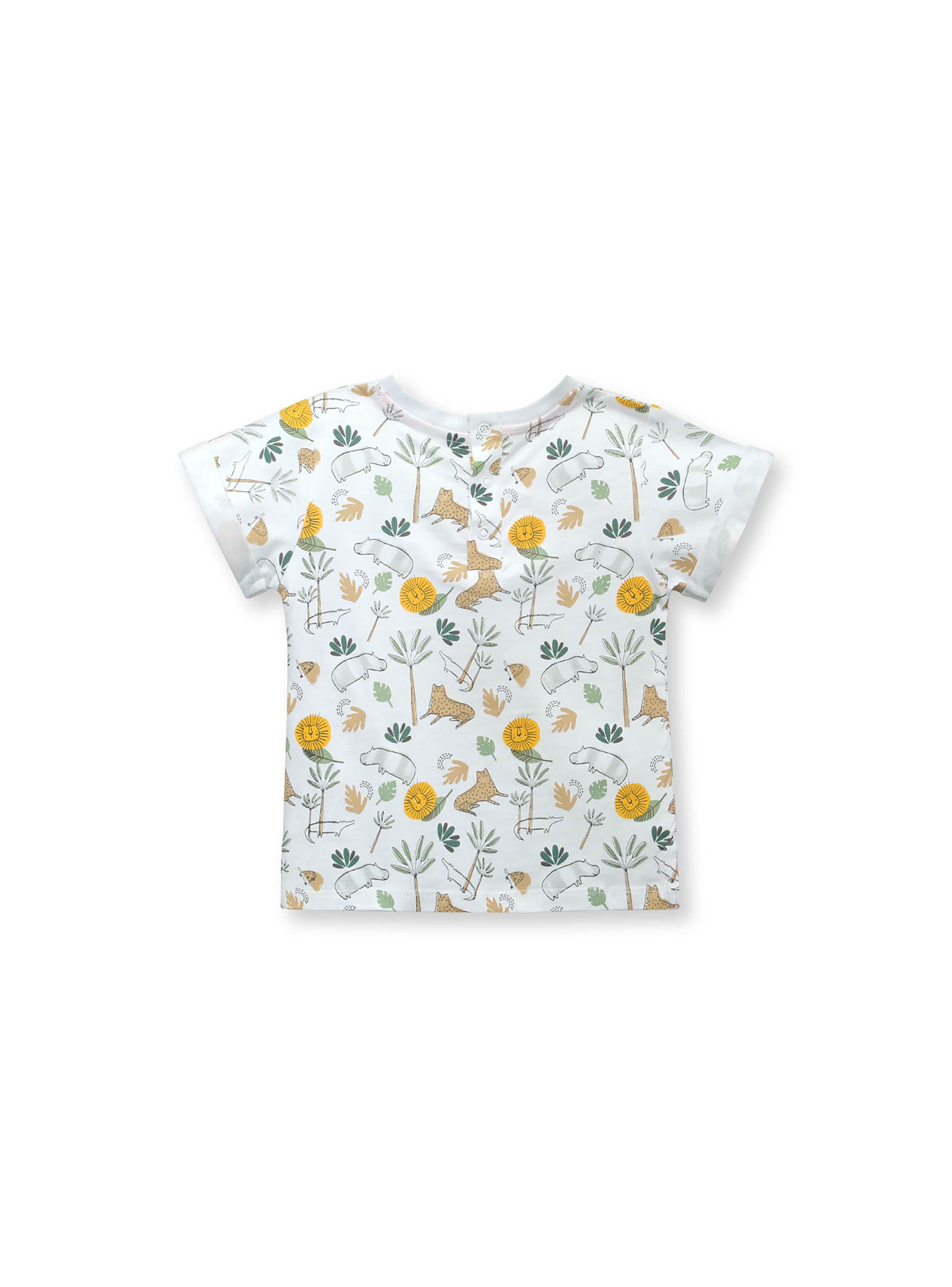 Polera De Niño Safari Blanco (6M A 4A) Opaline-1