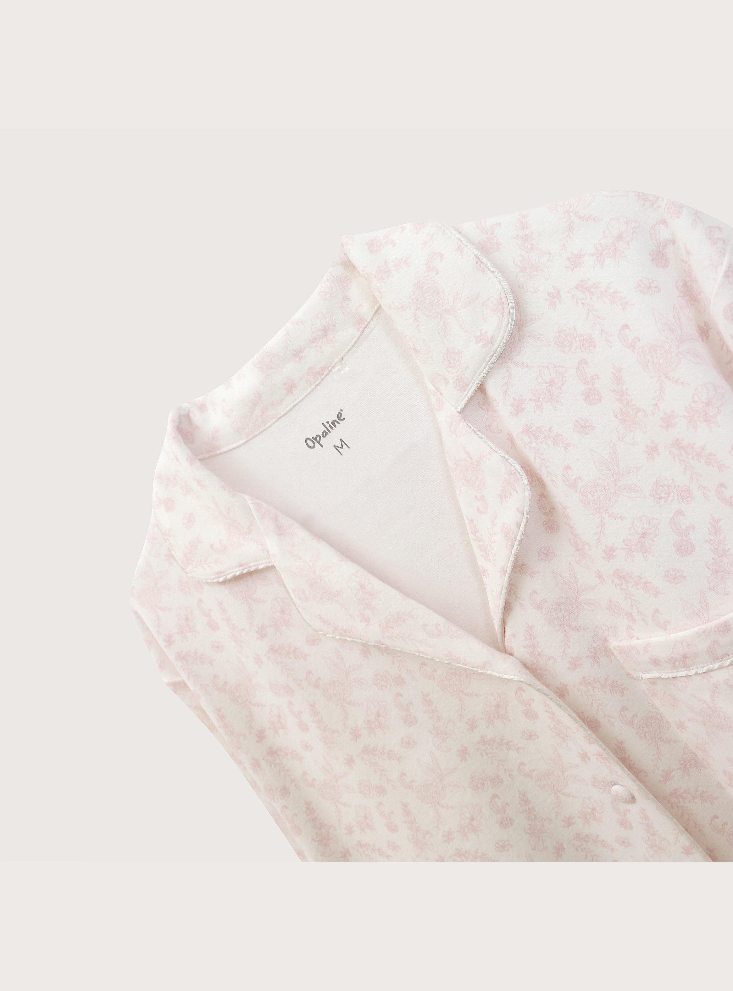 Pijama Mujer Camison Largo Blanco-3