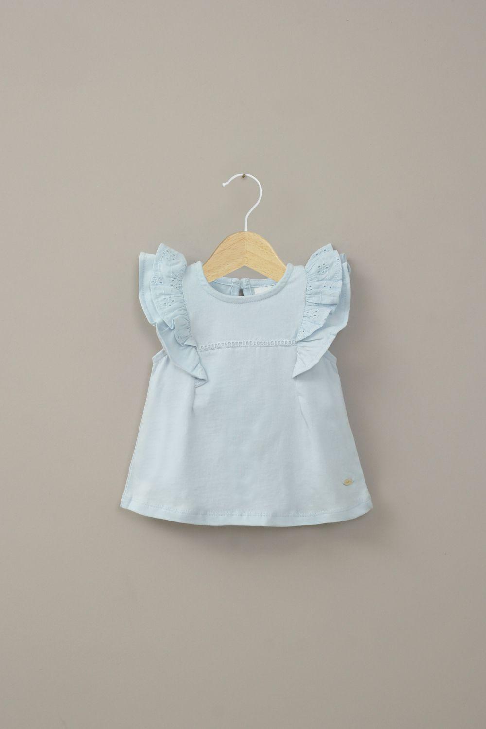 Polera celeste de niña-0