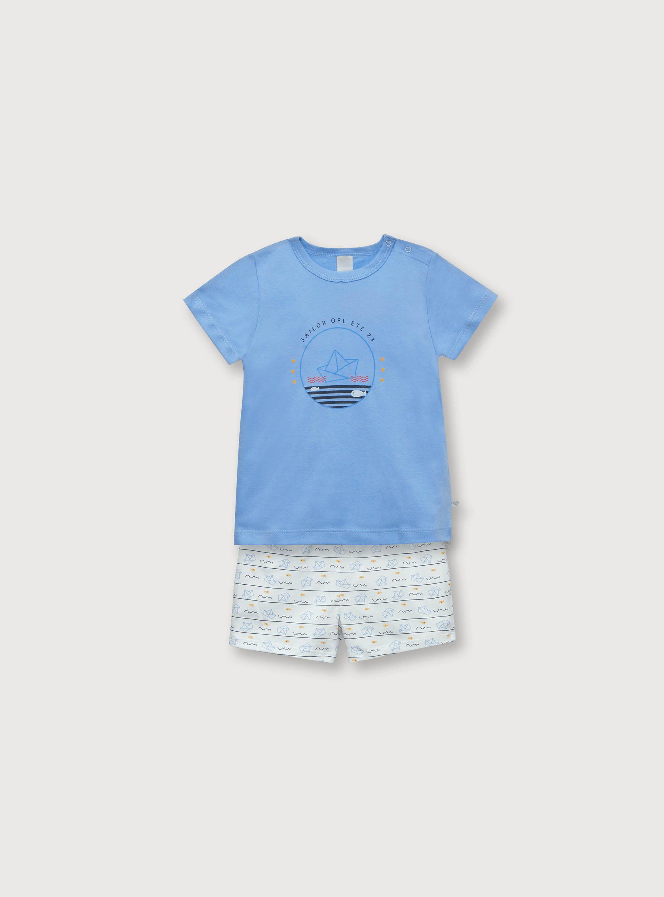 Pijama Niño Azul (6M A 4A) Opaline-0