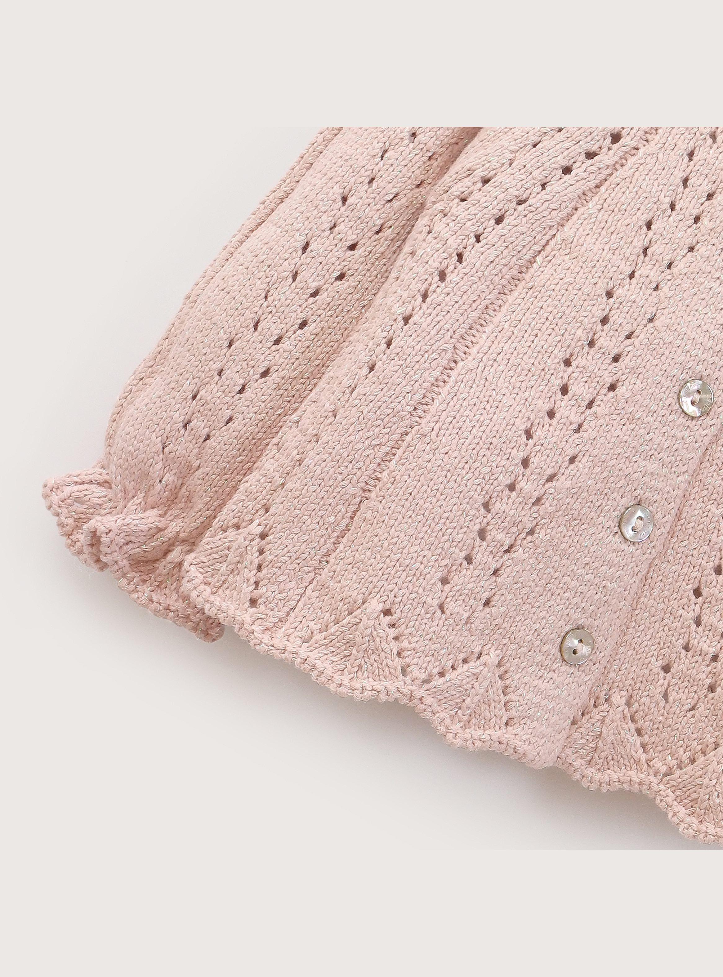 Chaleco Bebe Niña Rosado-3