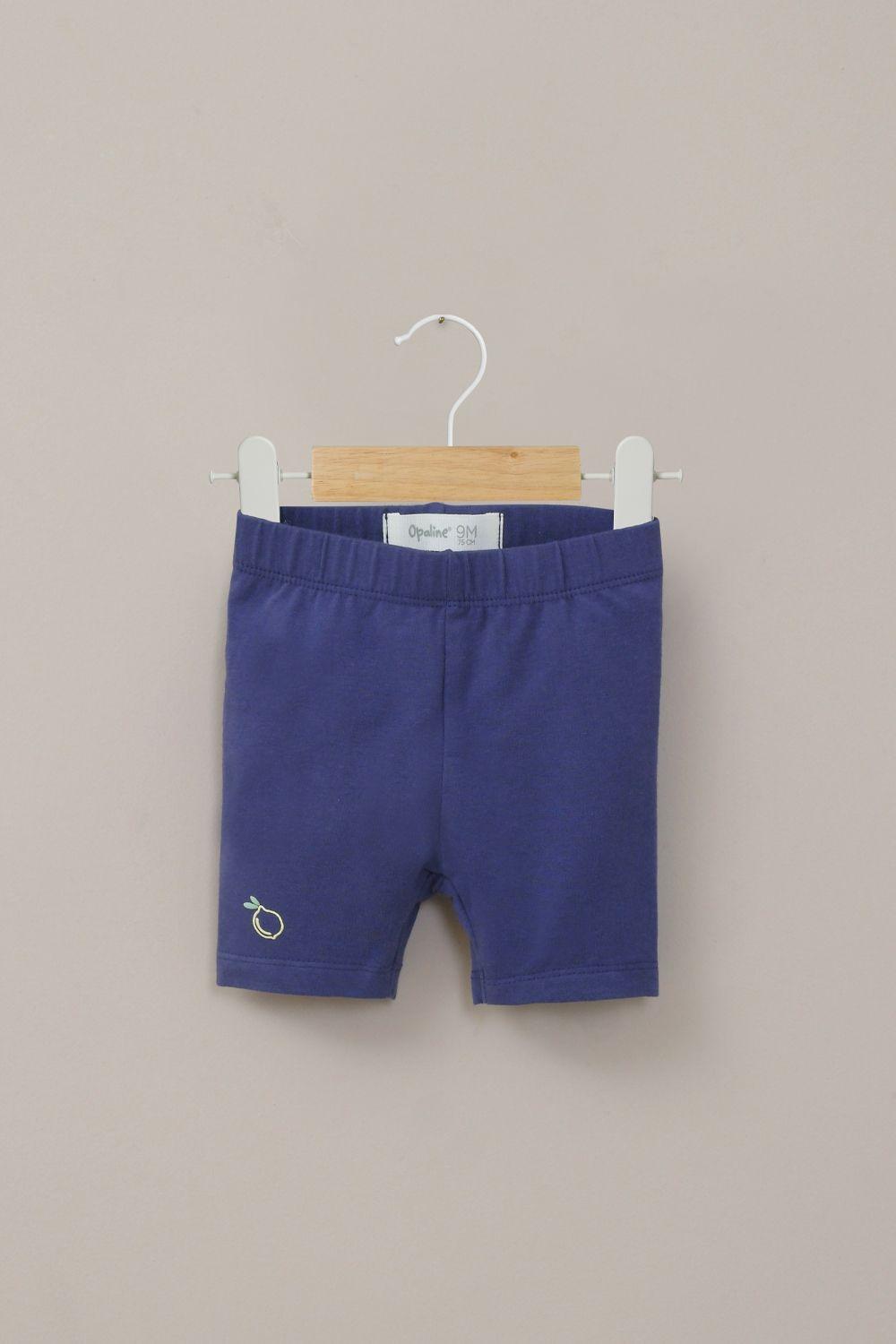 Calza biker azul de niña Opaline-0