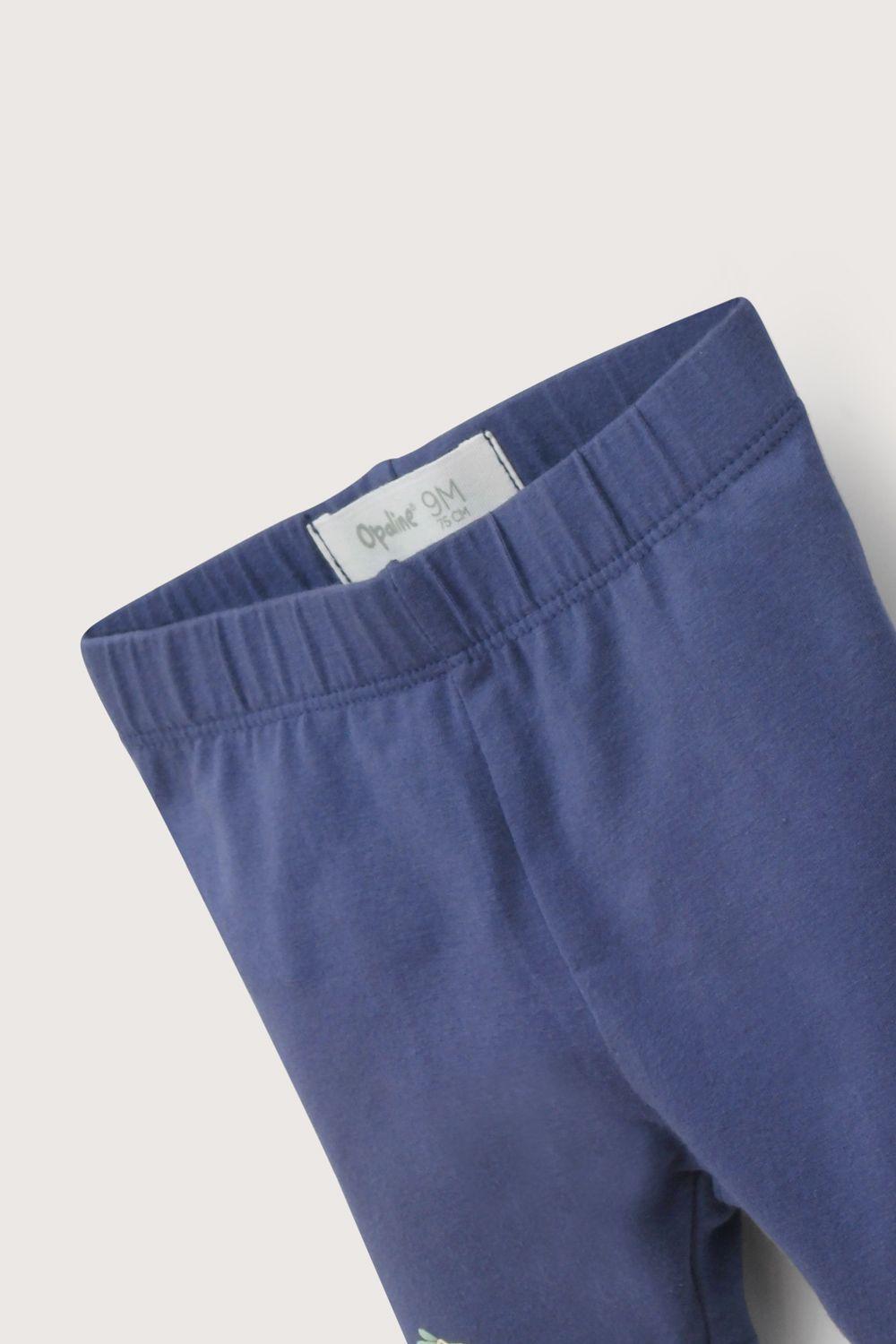 Calza biker azul de niña Opaline-3