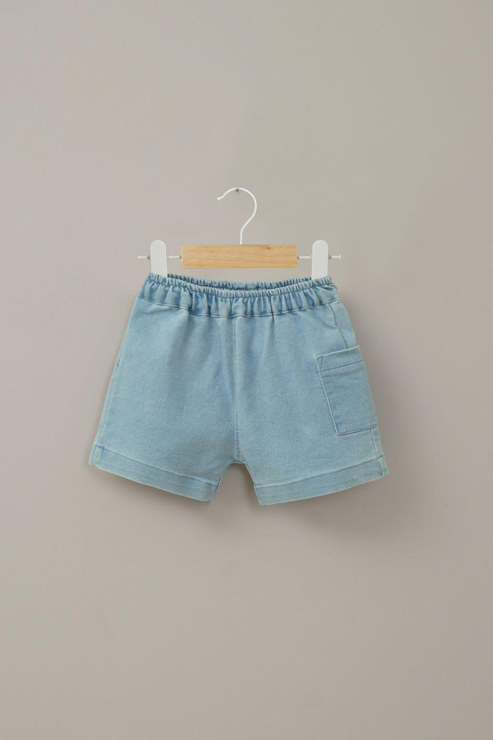 Short de jeans de bebé unisex-0