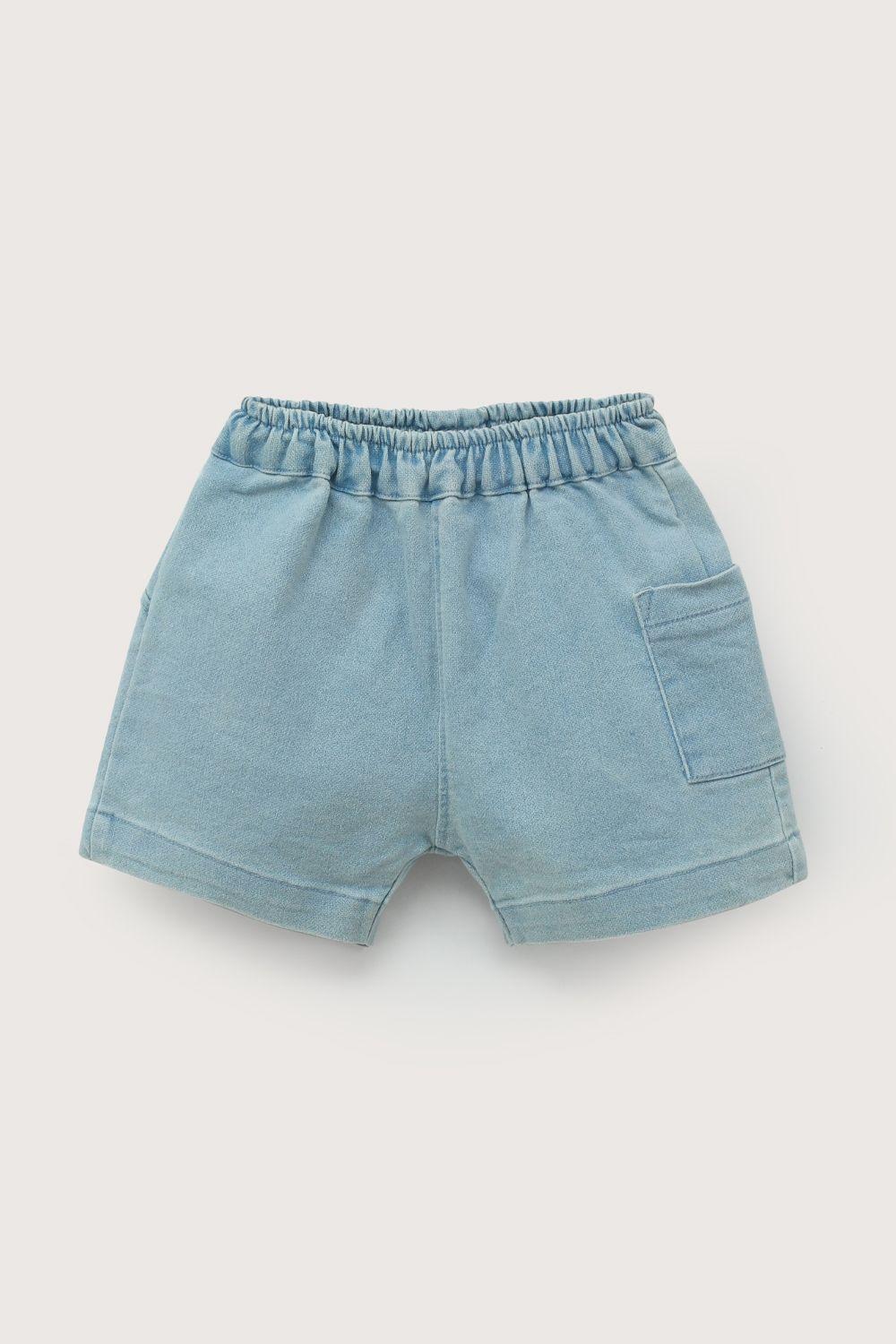 Short de jeans de bebé unisex-1