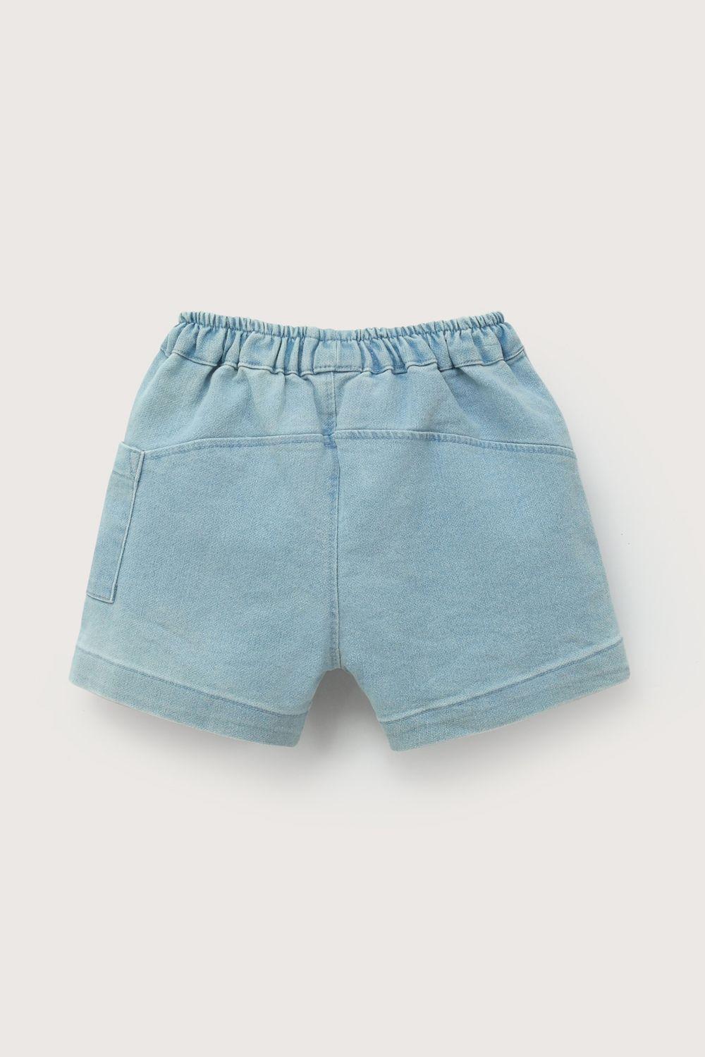 Short de jeans de bebé unisex-2