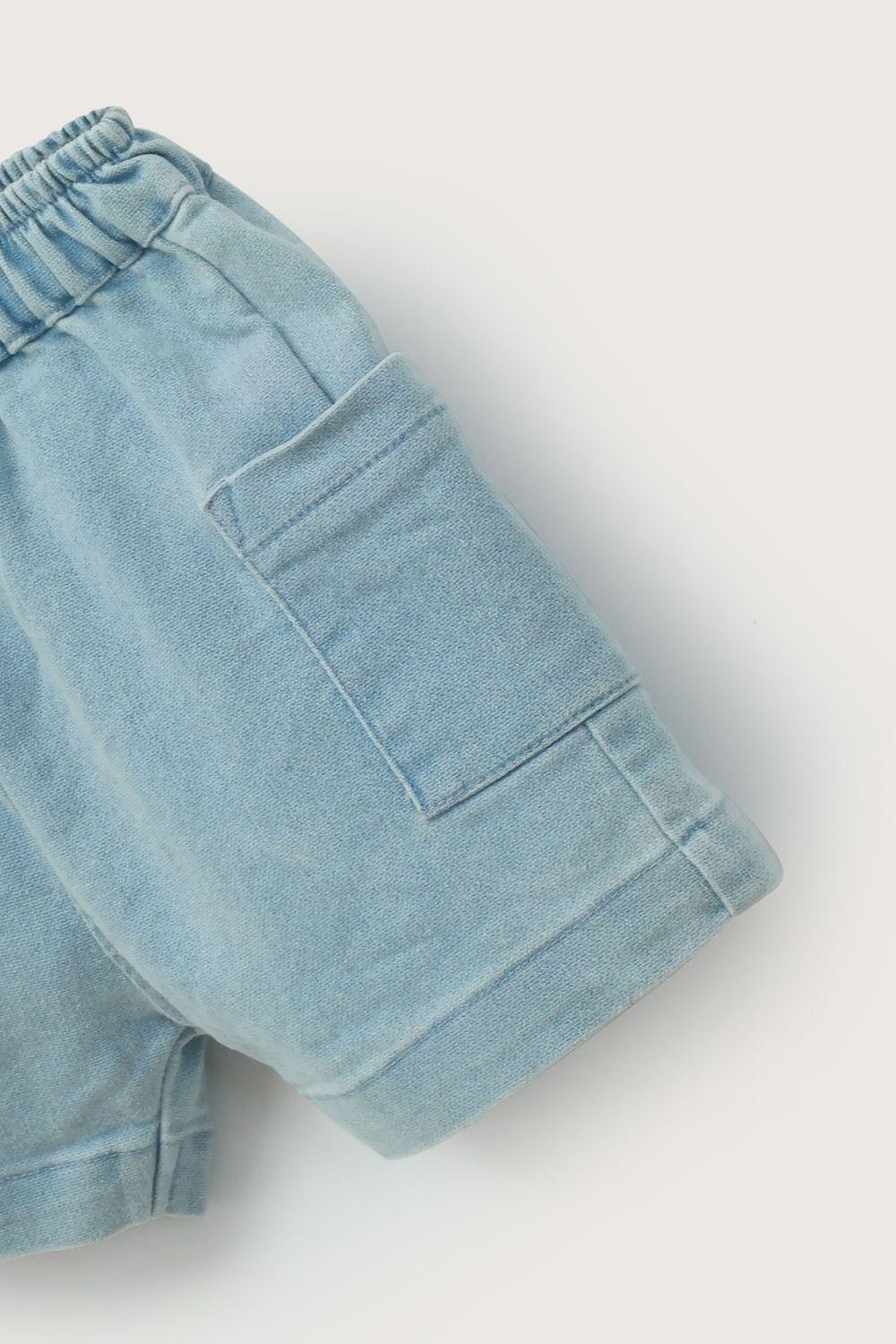 Short de jeans de bebé unisex-4