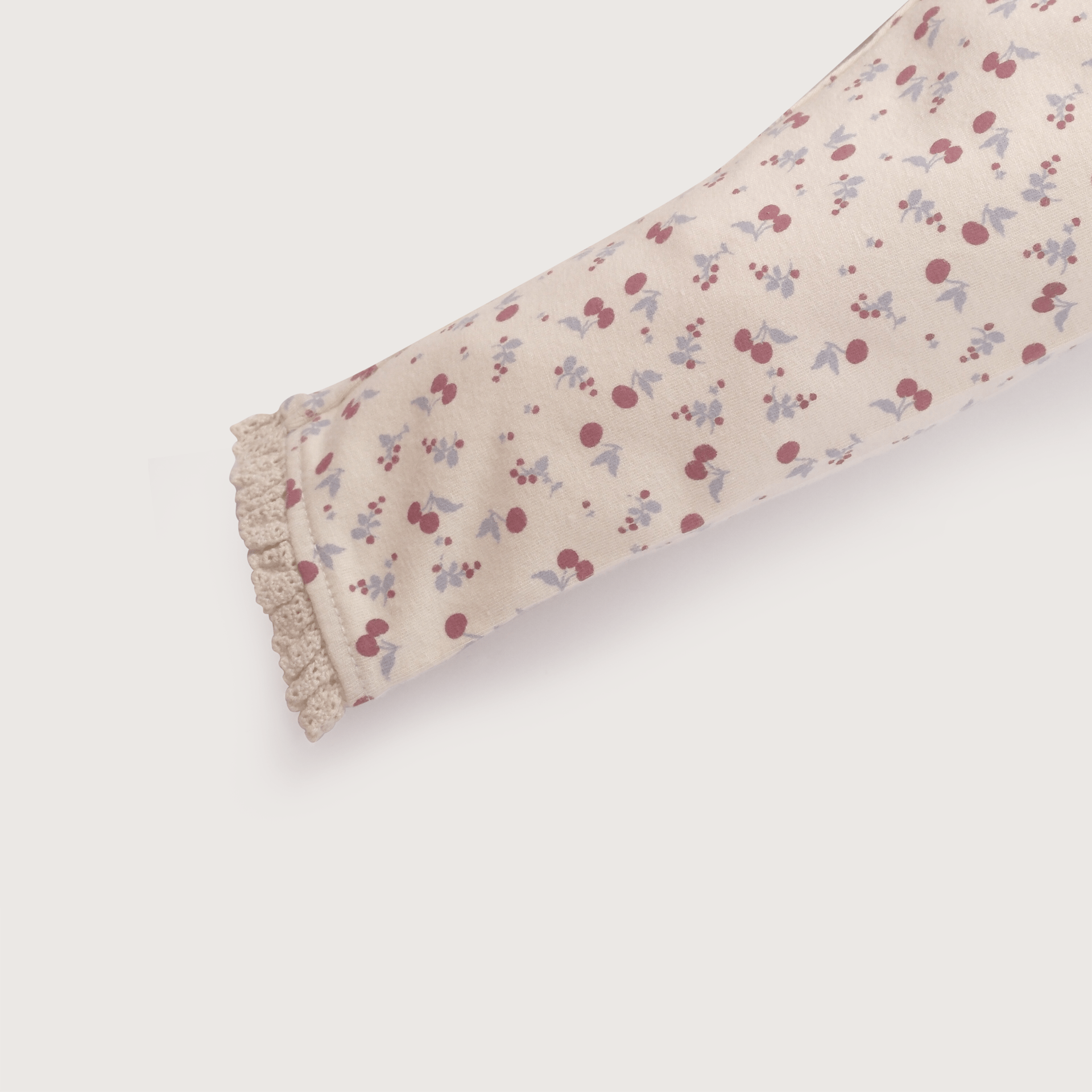 Calza crema estampada de niña-3