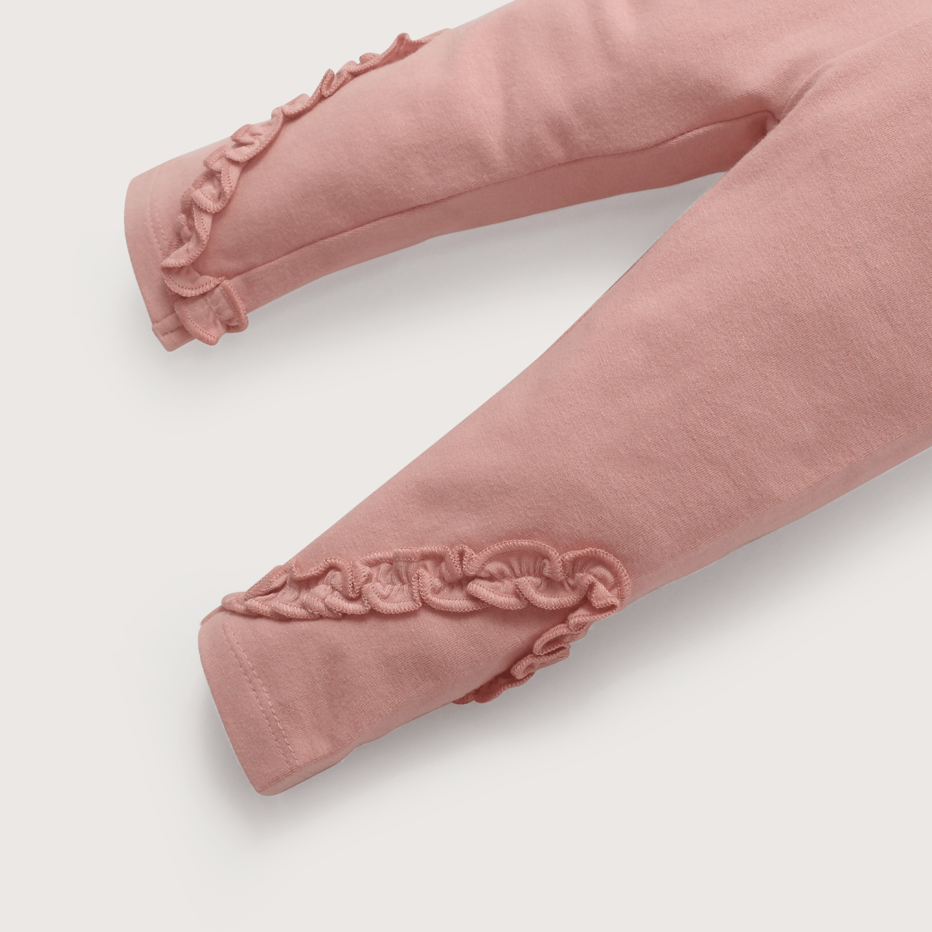 Calza con vuelos rosada de niña-3