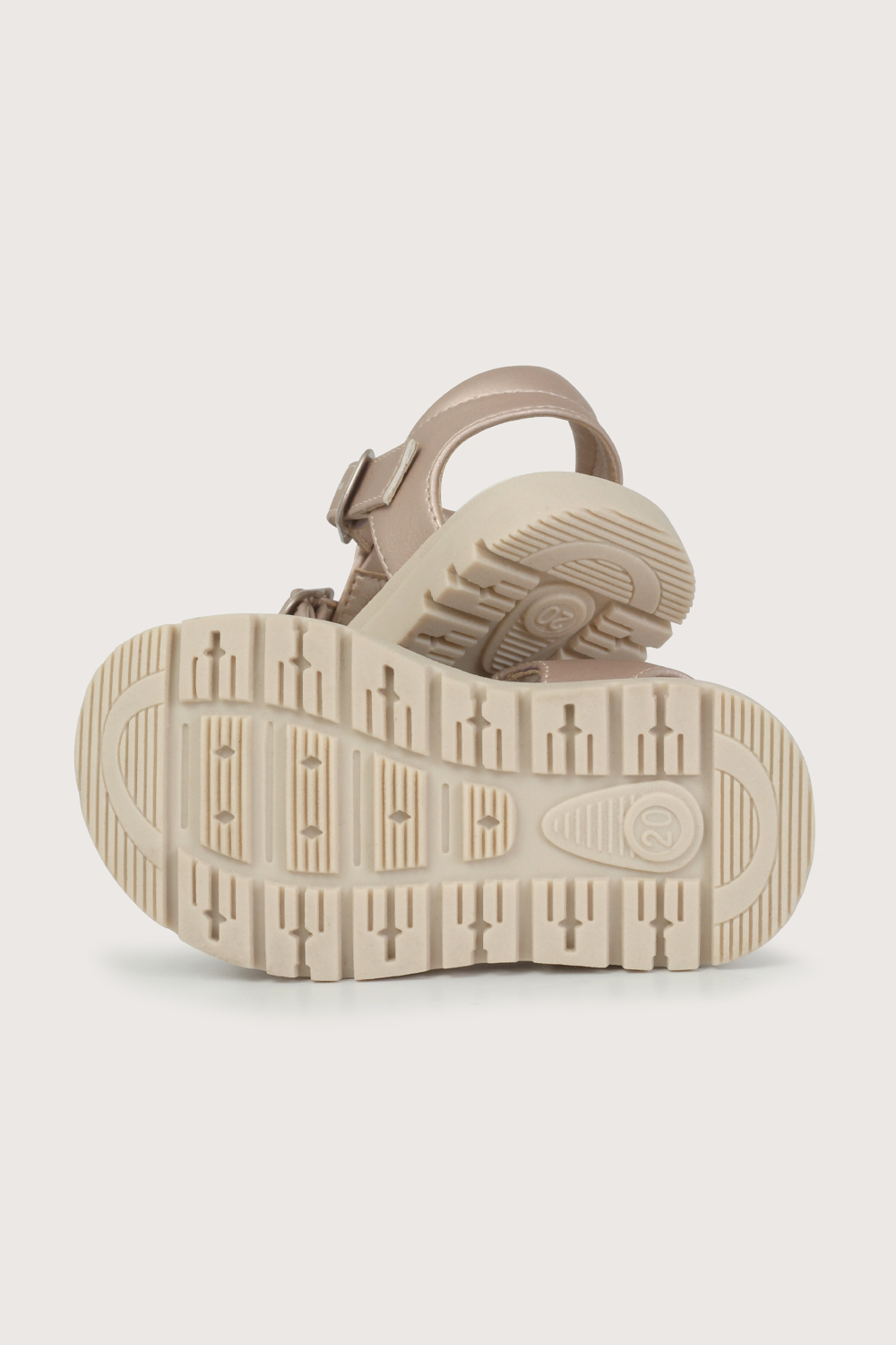 Sandalia hebillas rosada de niña-2