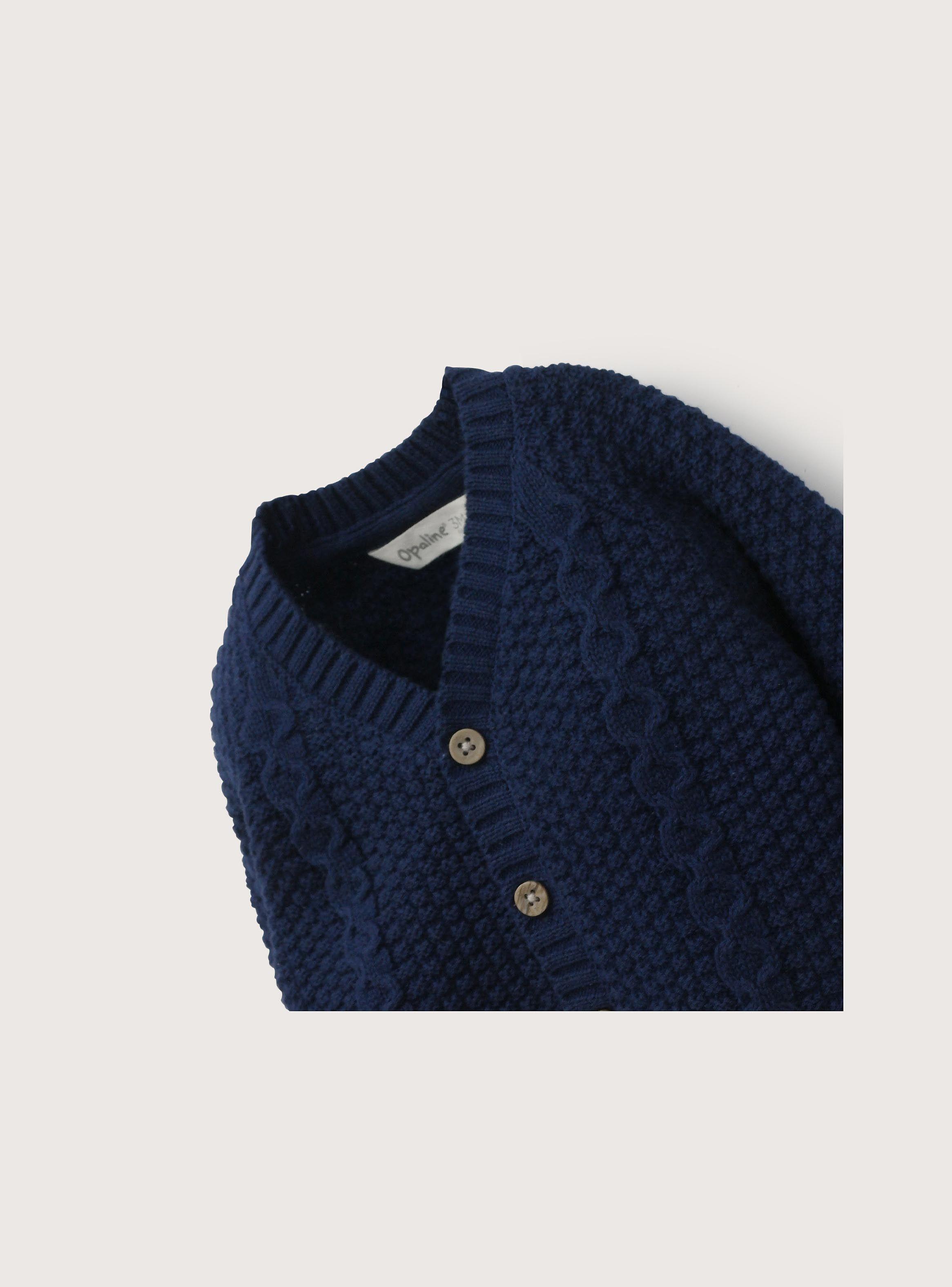 Chaleco Bebe Niño Azul Marino-2