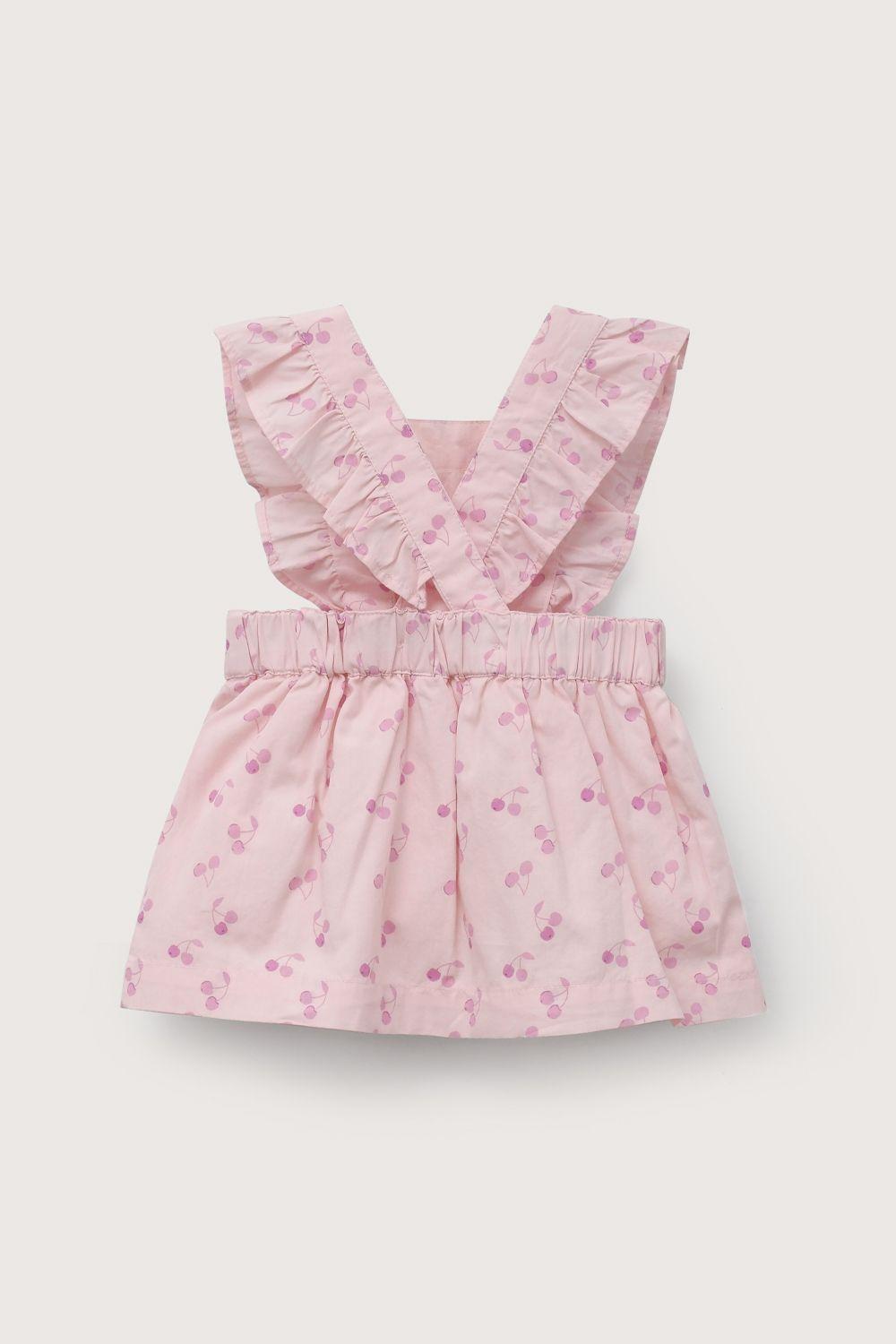 Jumper de guindas rosado de bebé niña-2