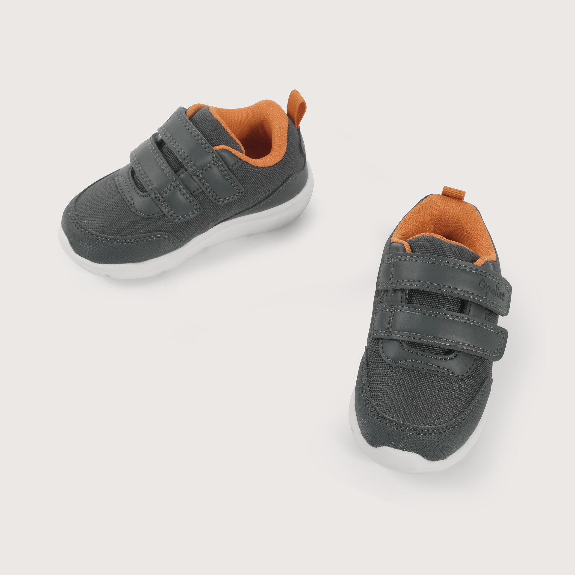 Zapatilla deportiva gris de niño-3