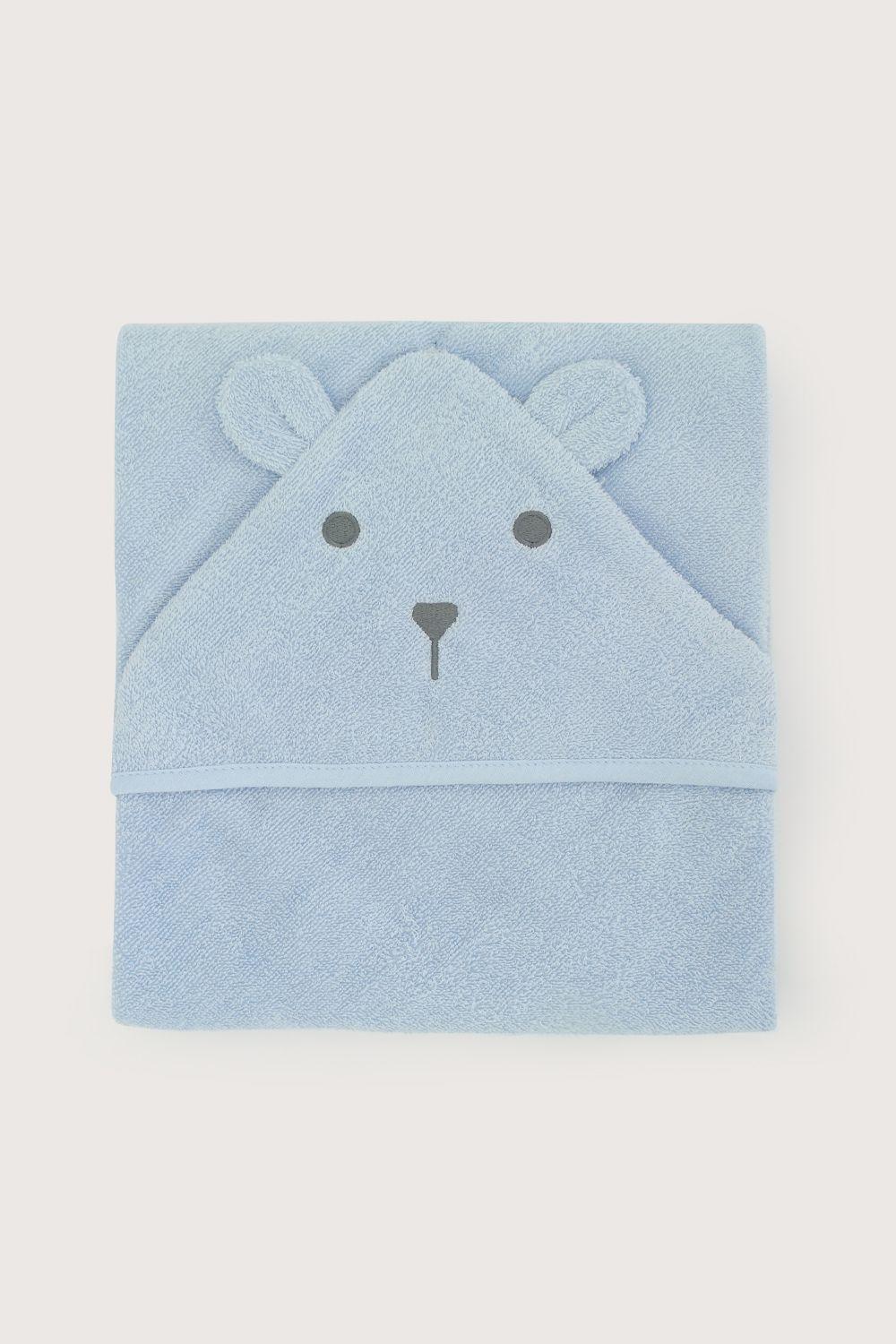 Capa de baño de niño celeste-2