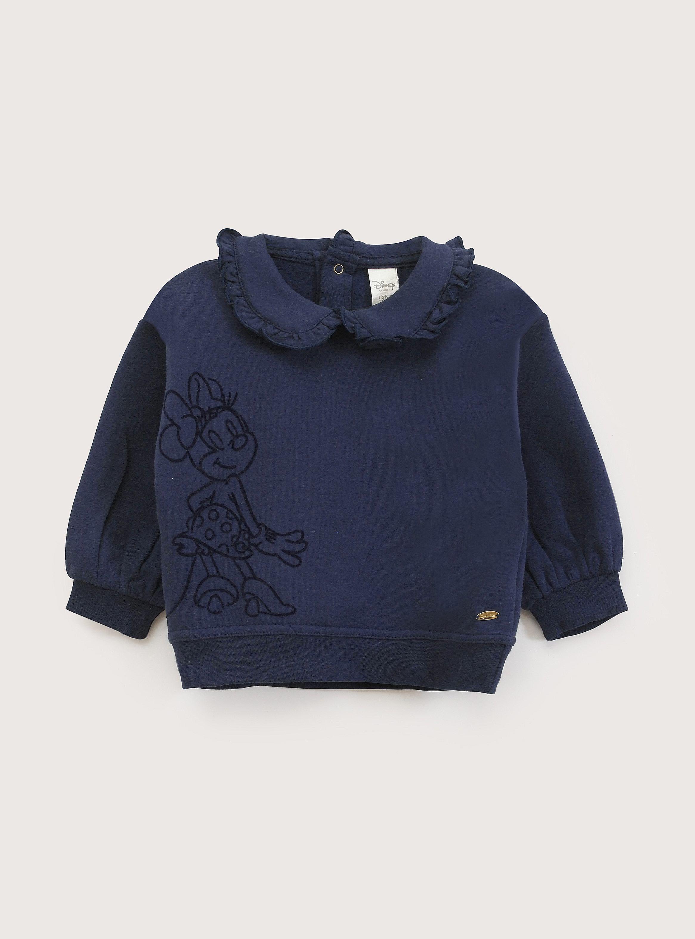 Poleron Infant Niña Azul Marino Disney-1