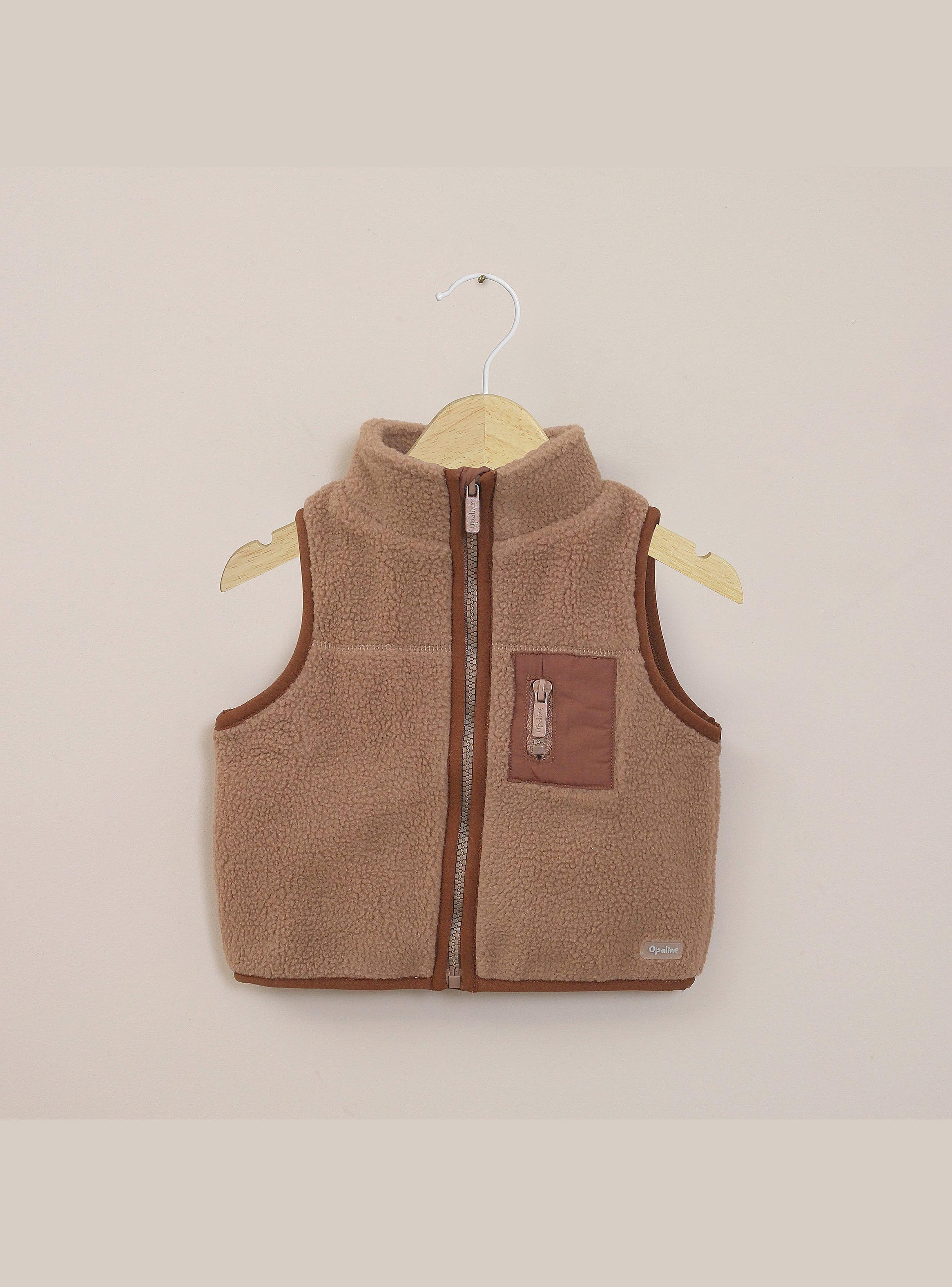 Chaqueta Sin Mangas Infant Niño Cafe-0