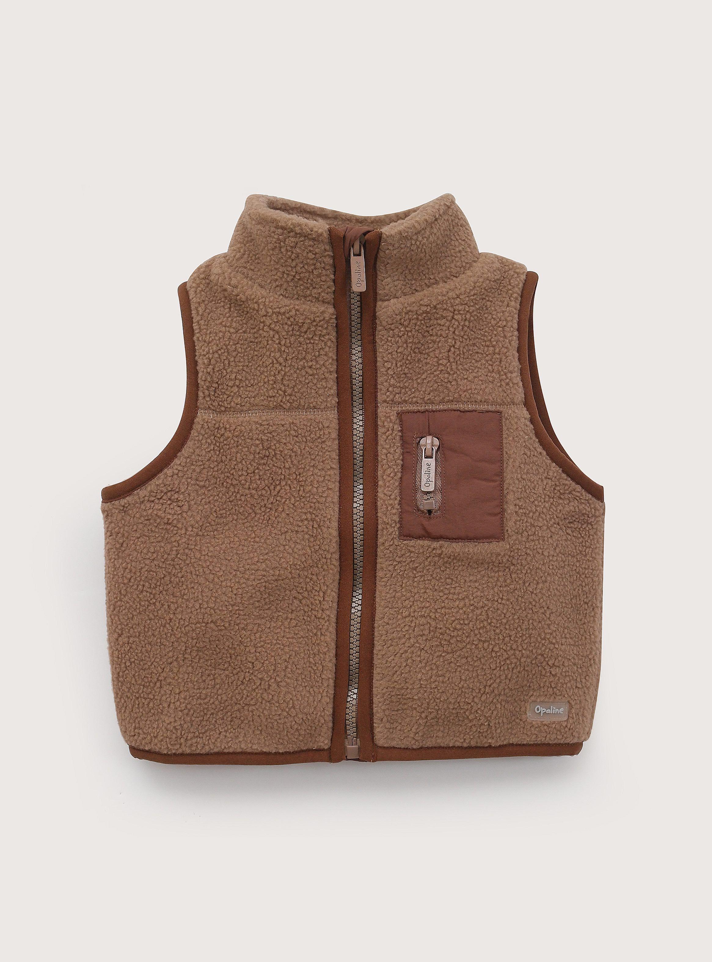 Chaqueta Sin Mangas Infant Niño Cafe-1