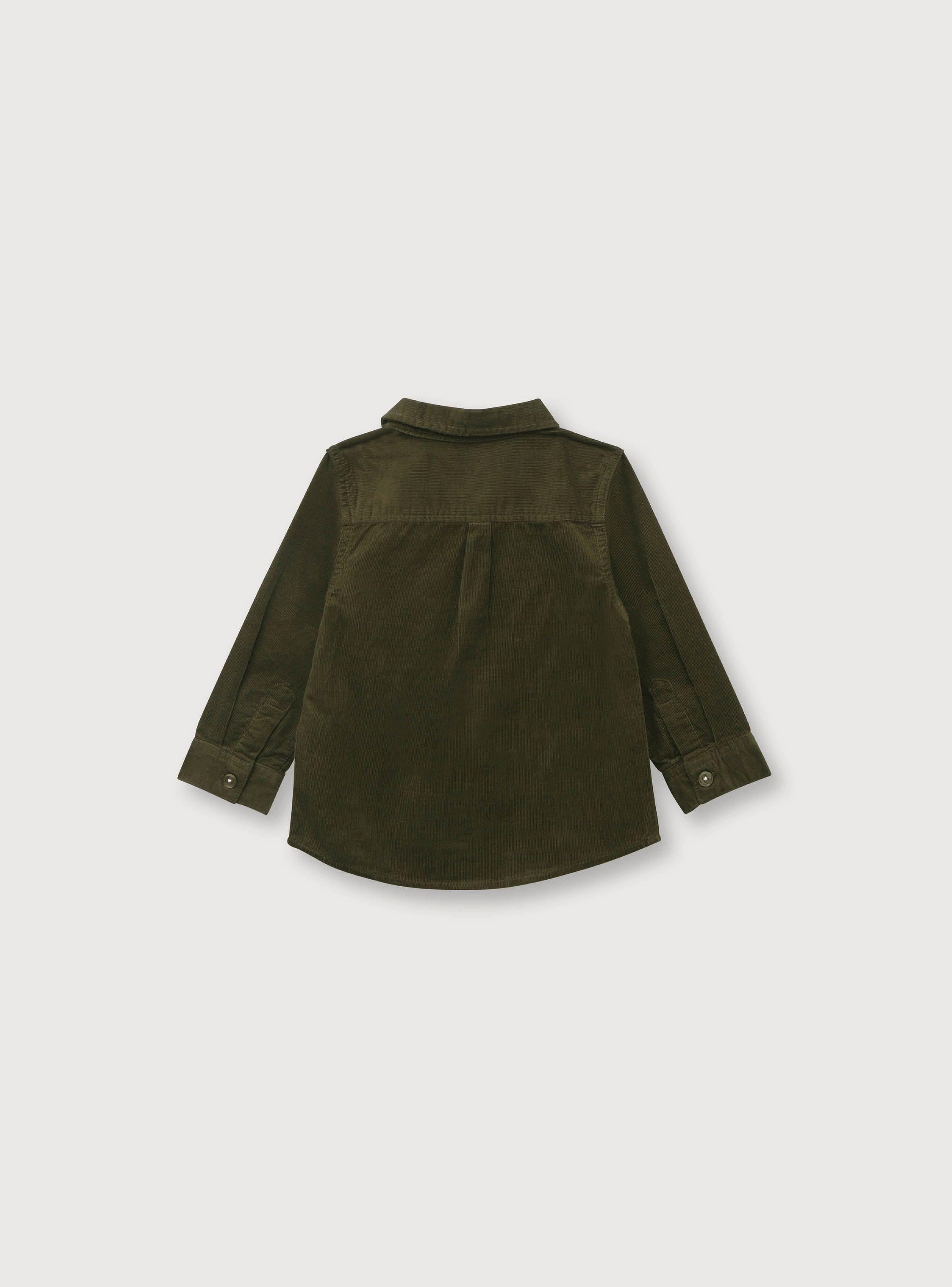 Camisa De Niño Cotele Verde (6M A 4A) Opaline-1