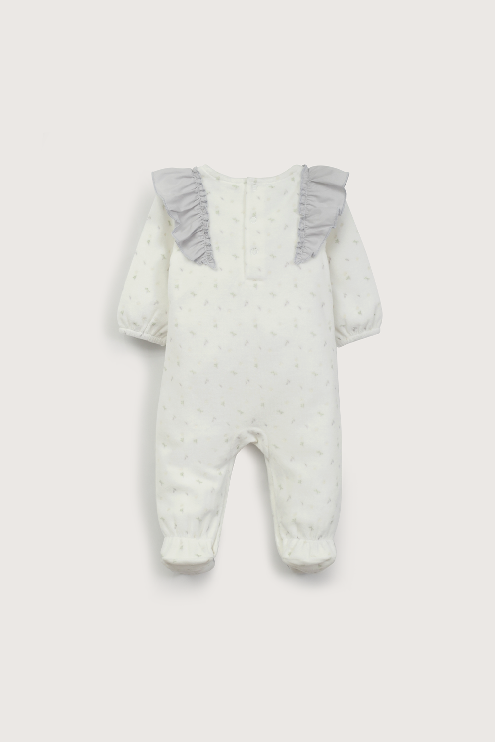 Osito blanco estampado de bebé niña-2