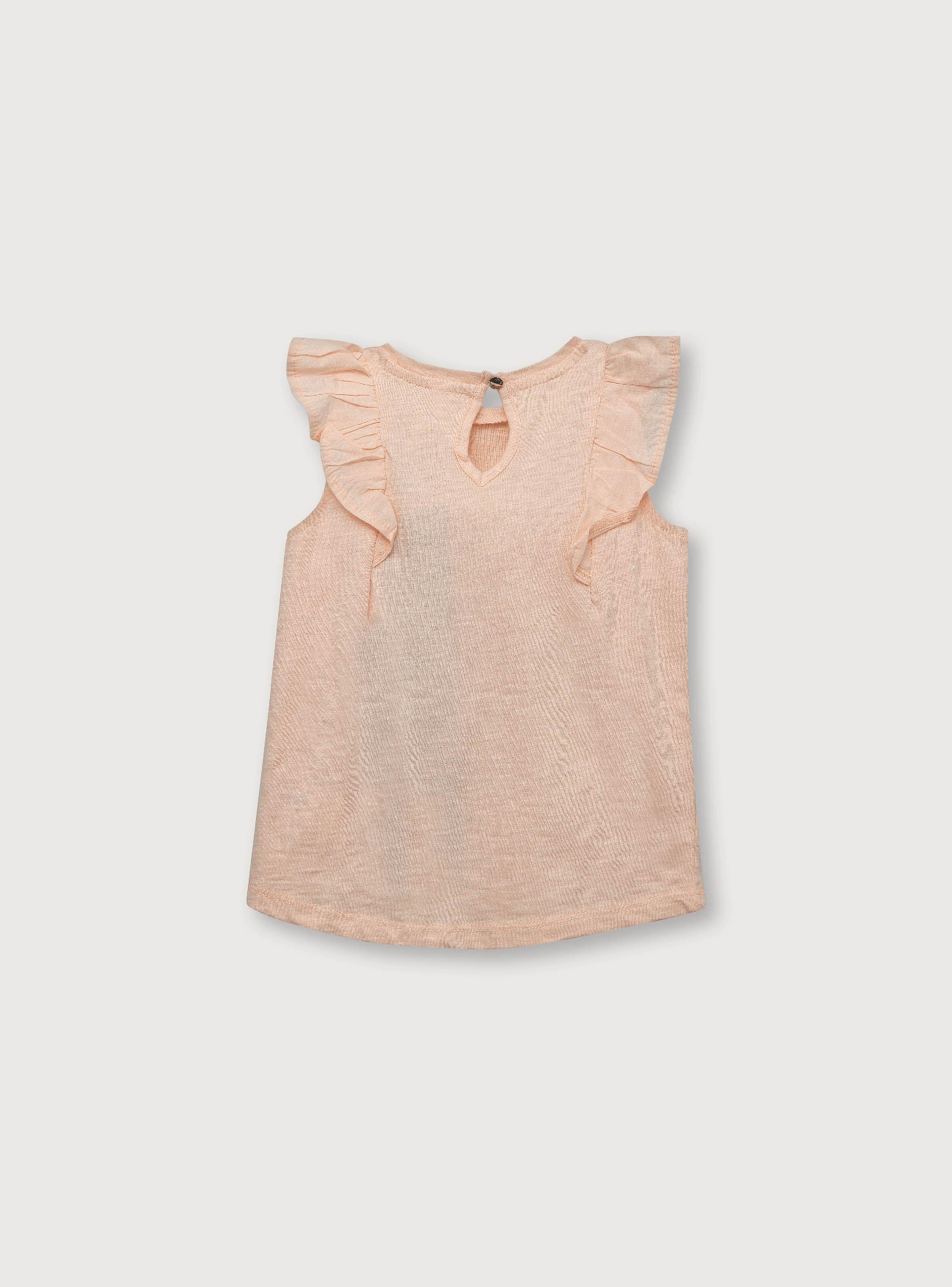 Polera Niña Algodón Vuelos Damasco (6M A 4A) Opaline-1