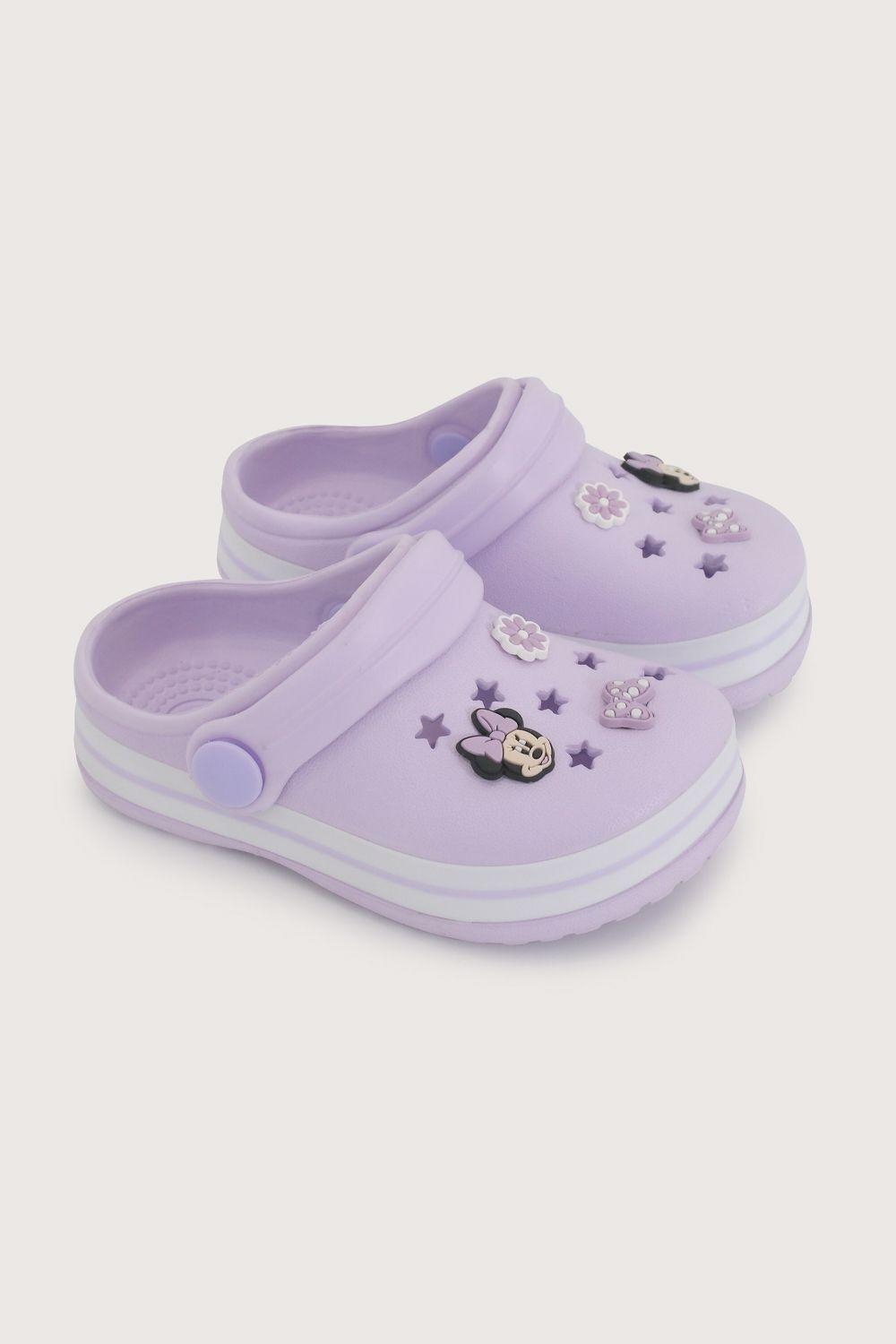 Sandalia aqua disney morada de niña-0