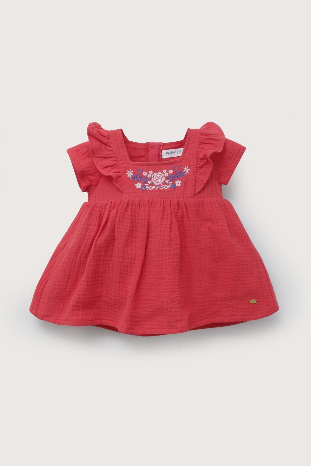 Vestido rojo de niña-1