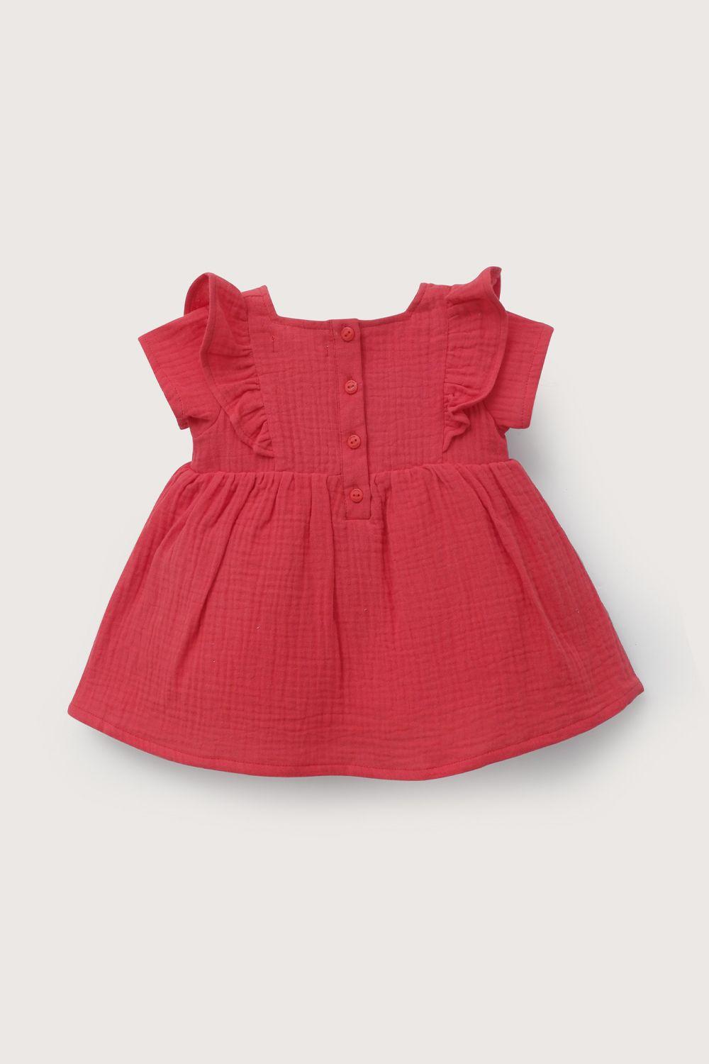 Vestido rojo de niña-2