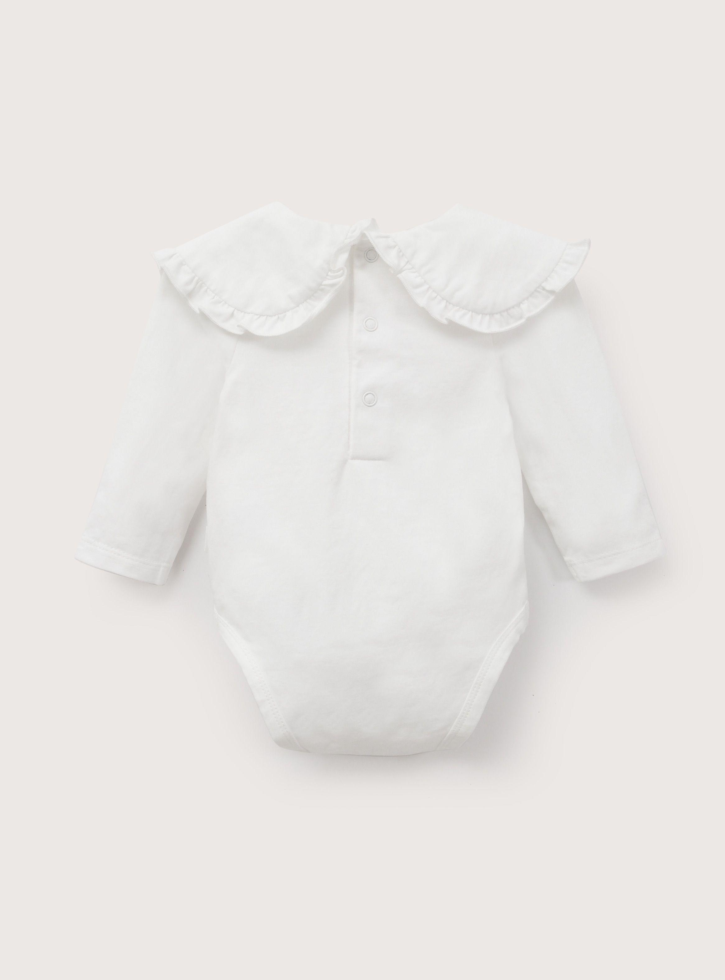 Body Cuello Bobo Blanco Bebe Niña-2