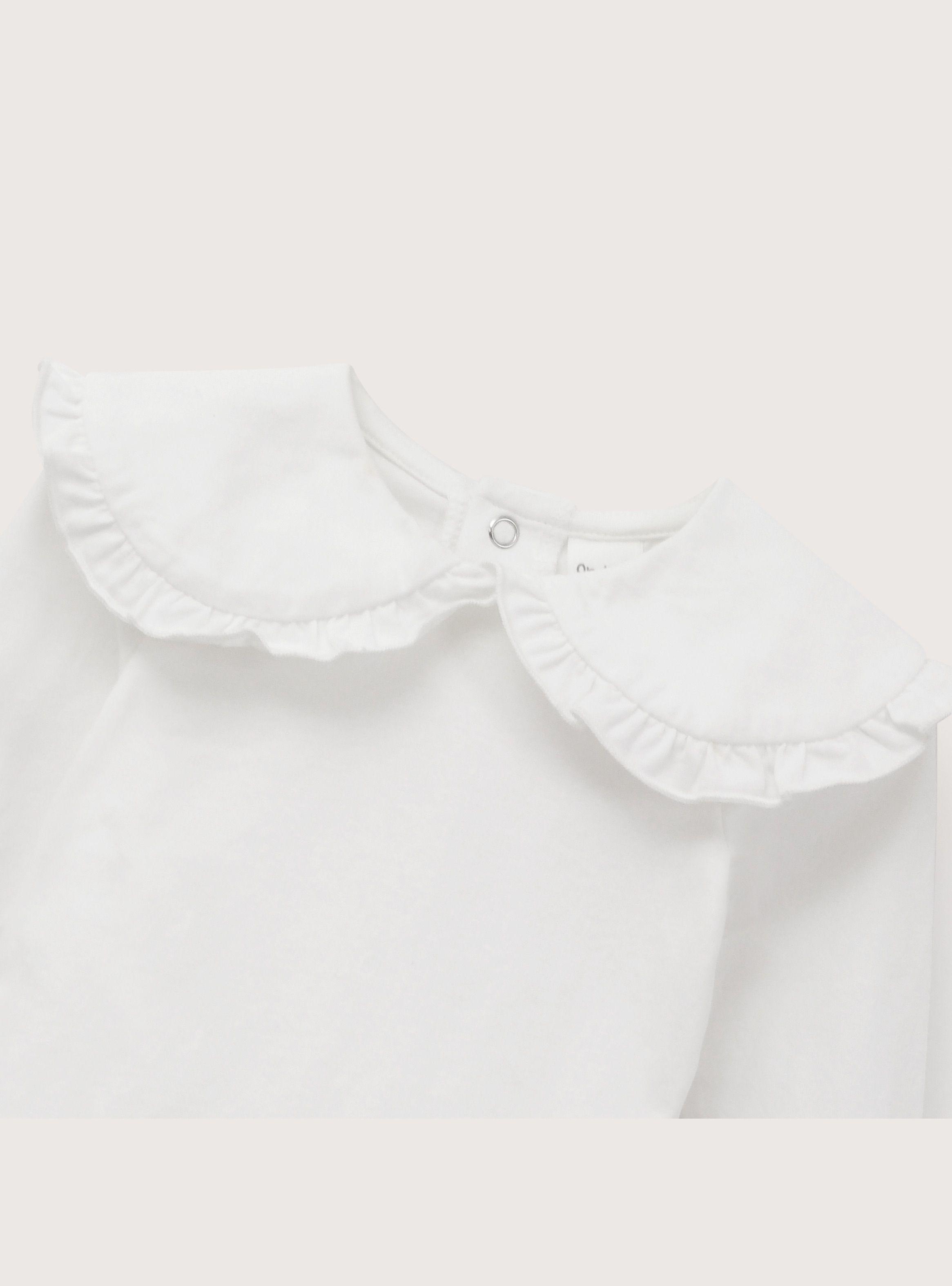 Body Cuello Bobo Blanco Bebe Niña-3