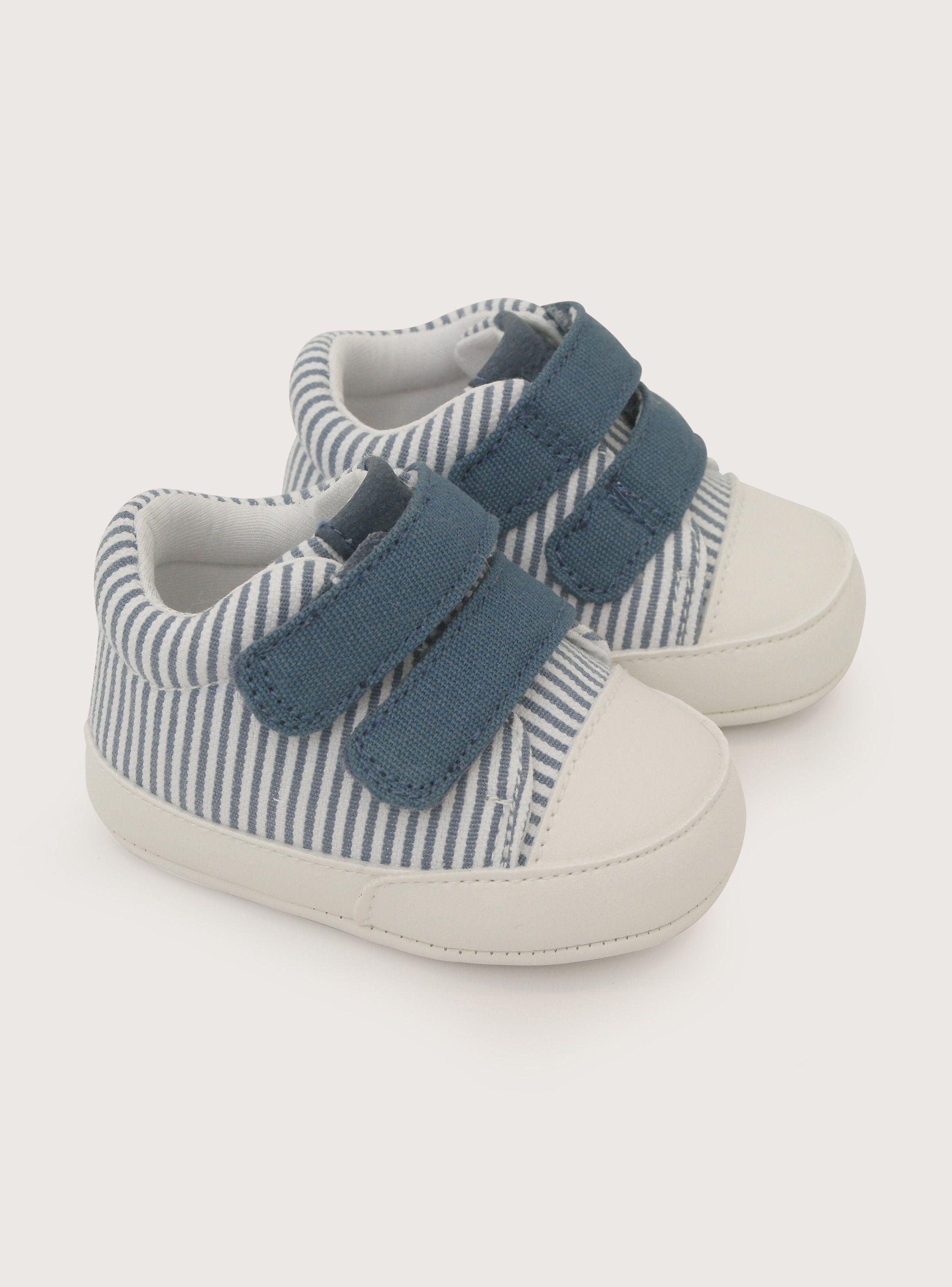 Zapatilla Bebe Niño Velcro Azul-0