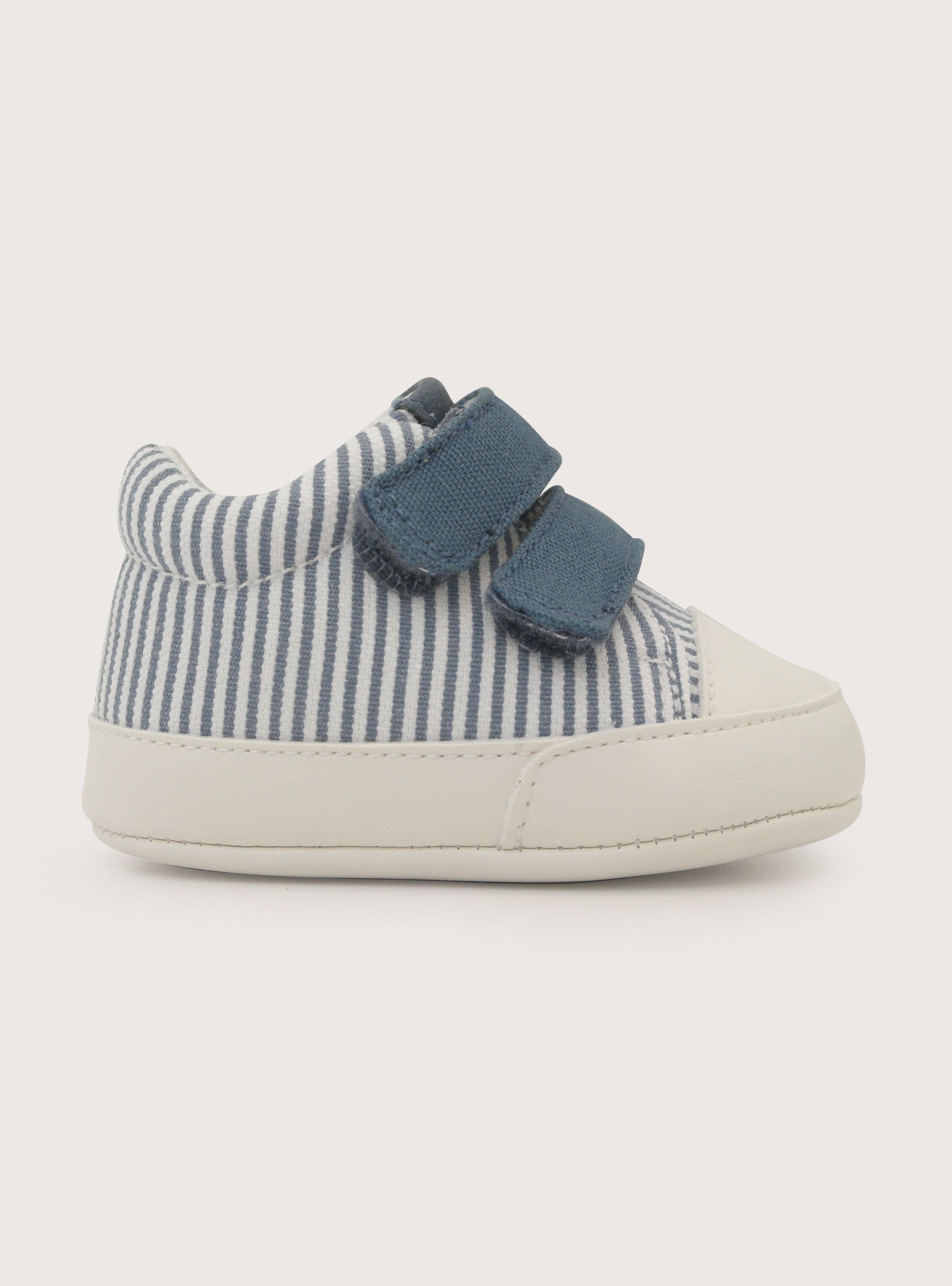 Zapatilla Bebe Niño Velcro Azul-1