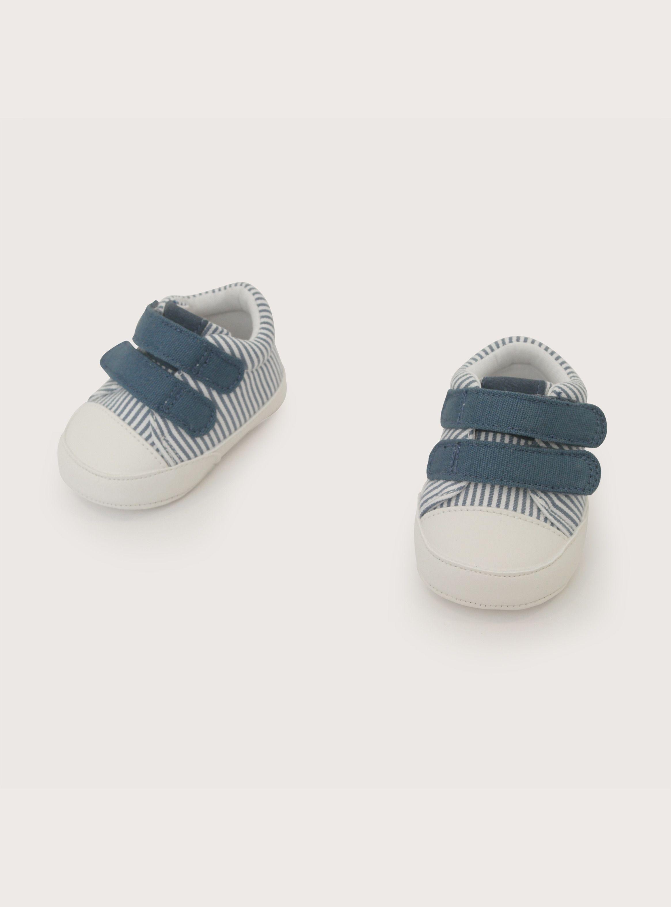 Zapatilla Bebe Niño Velcro Azul-3