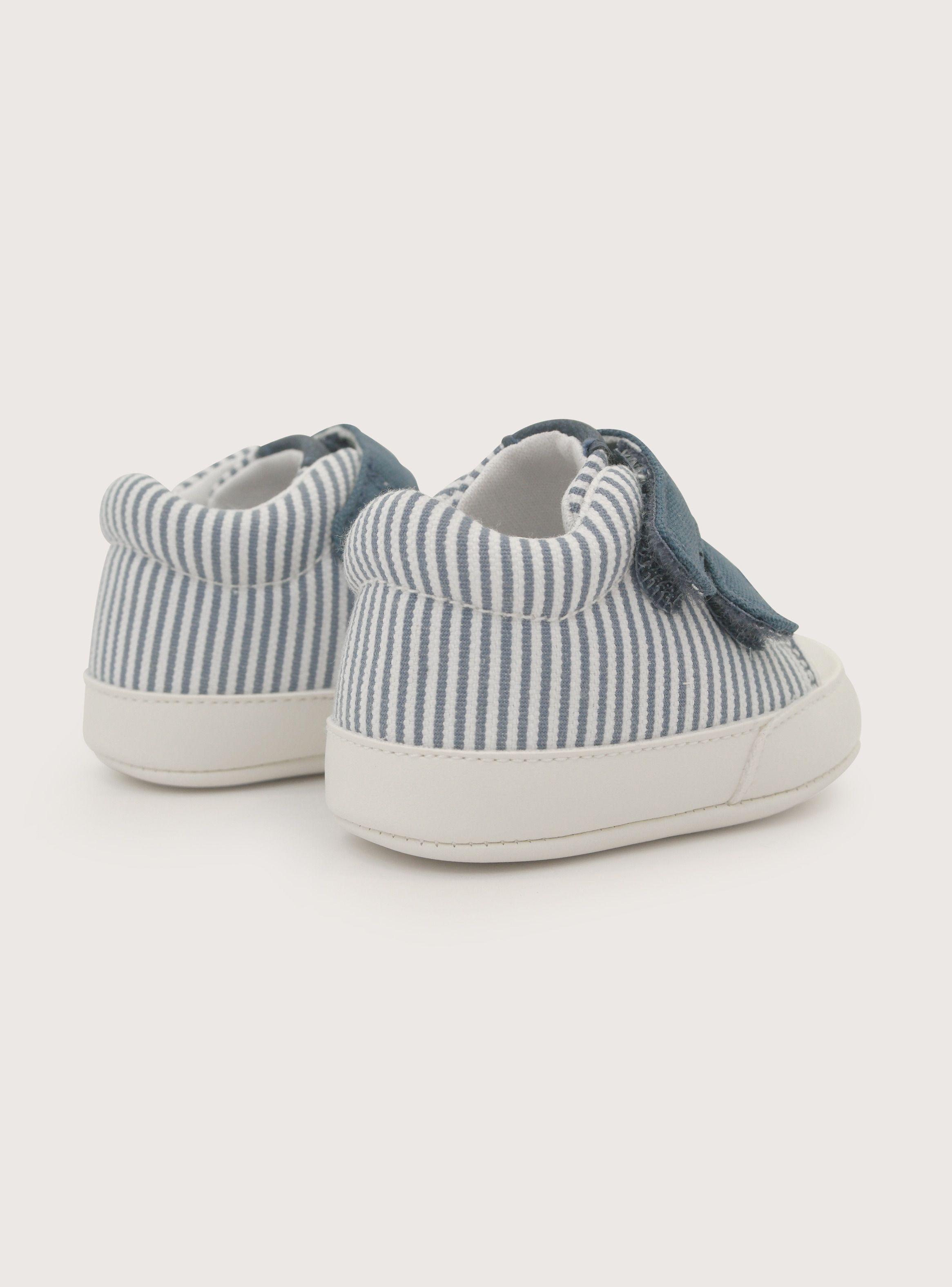 Zapatilla Bebe Niño Velcro Azul-4