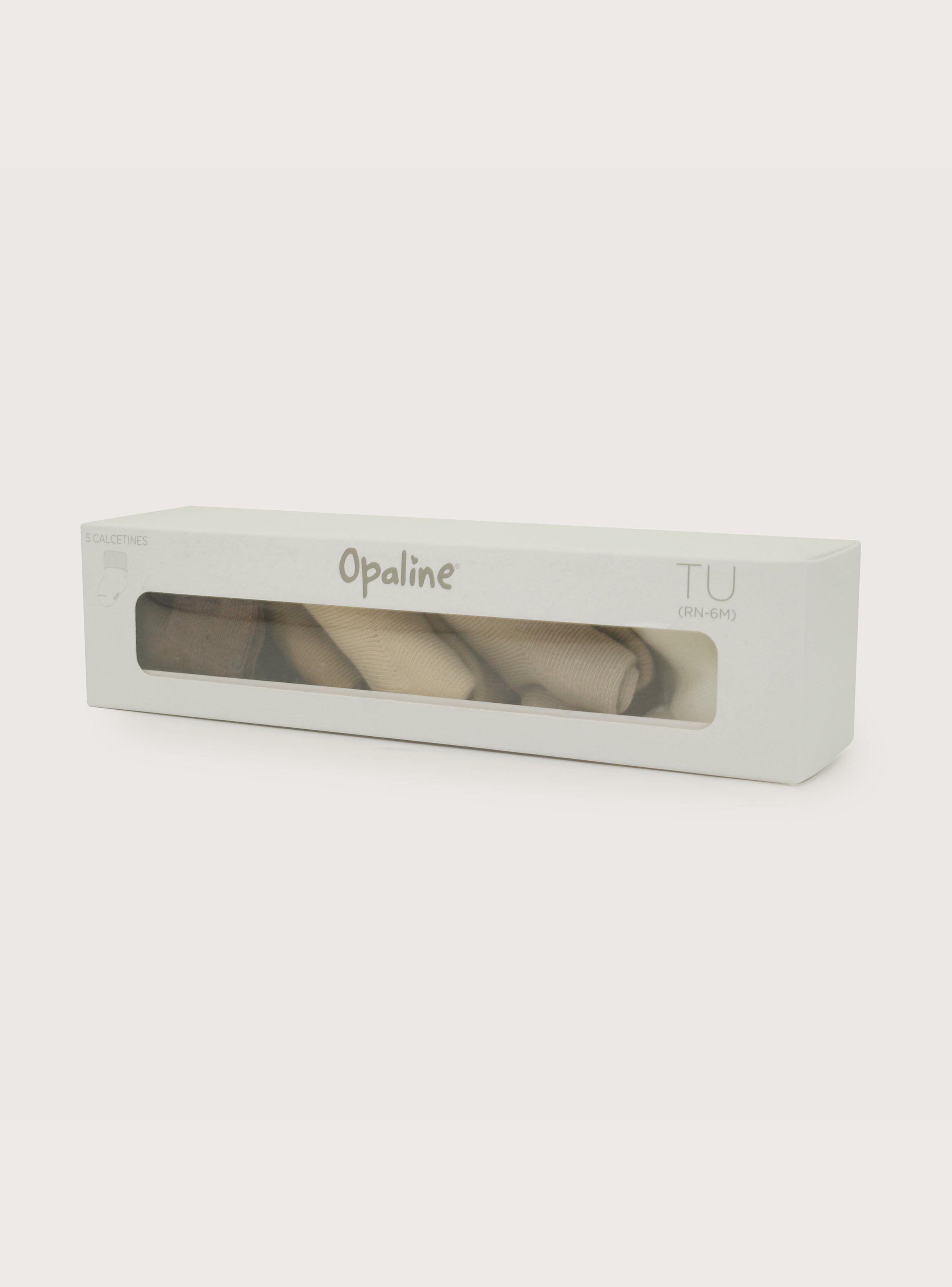 Set De Regalo Pack 5 De Calcetines Beige Bebé Unisex-1