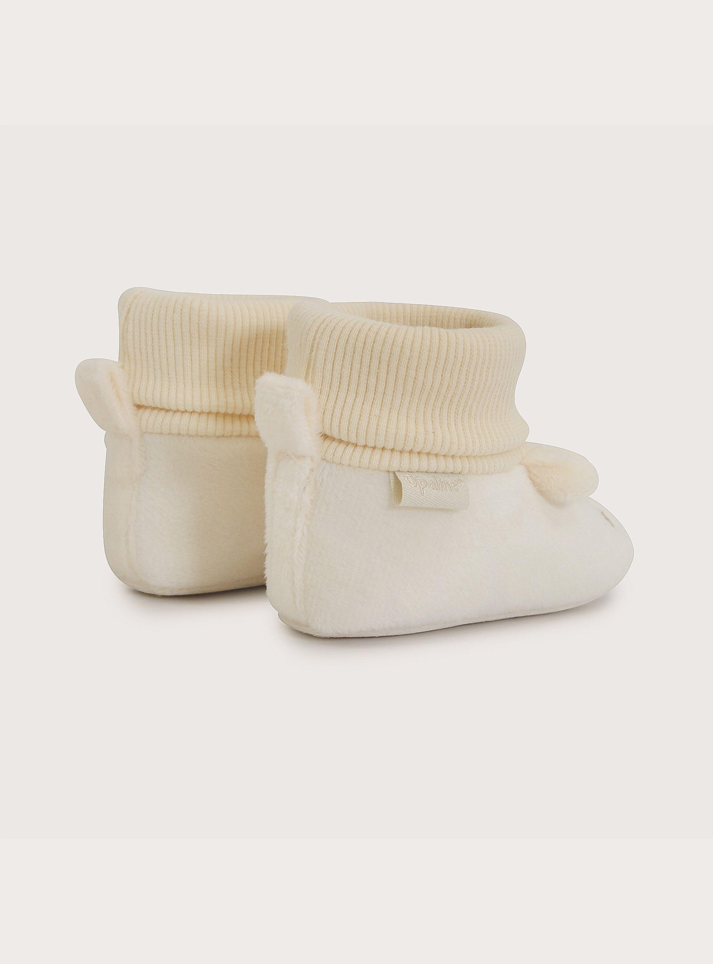 Zapato Tejido Oso Beige Bebé-4