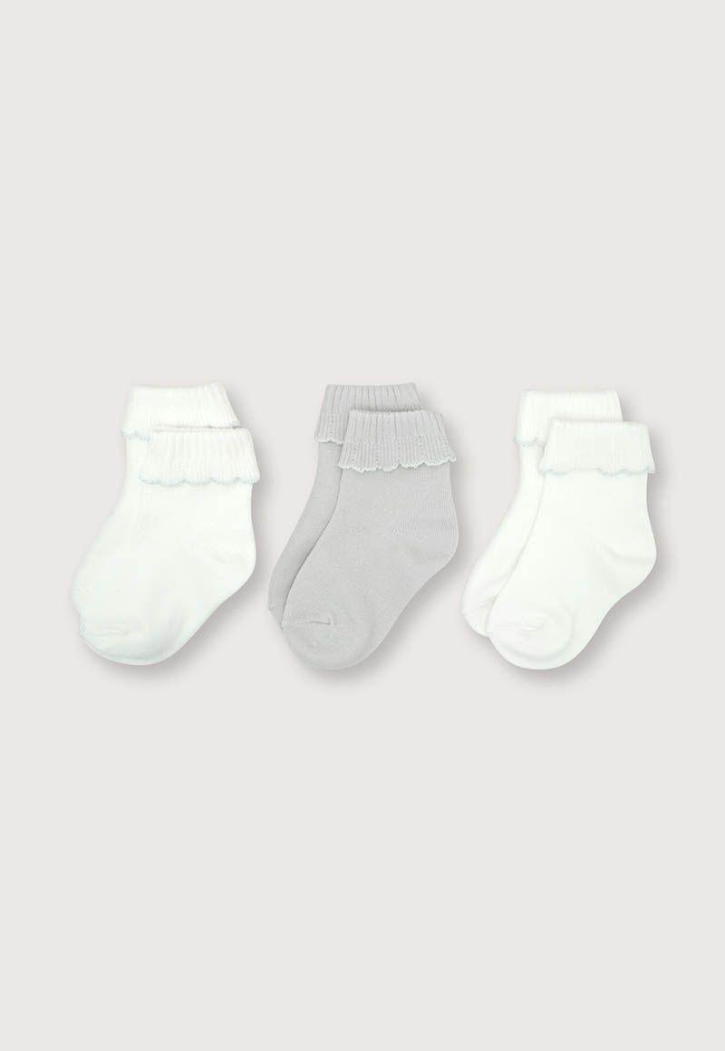 Calcetines Niña Gris Degradado (6M a 6A) OPALINE-2